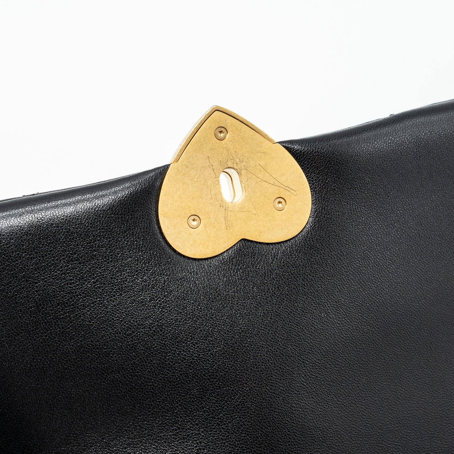 Chanel 23s Coco Love Flap Bag Lambskin Black Brushed (Microchip)