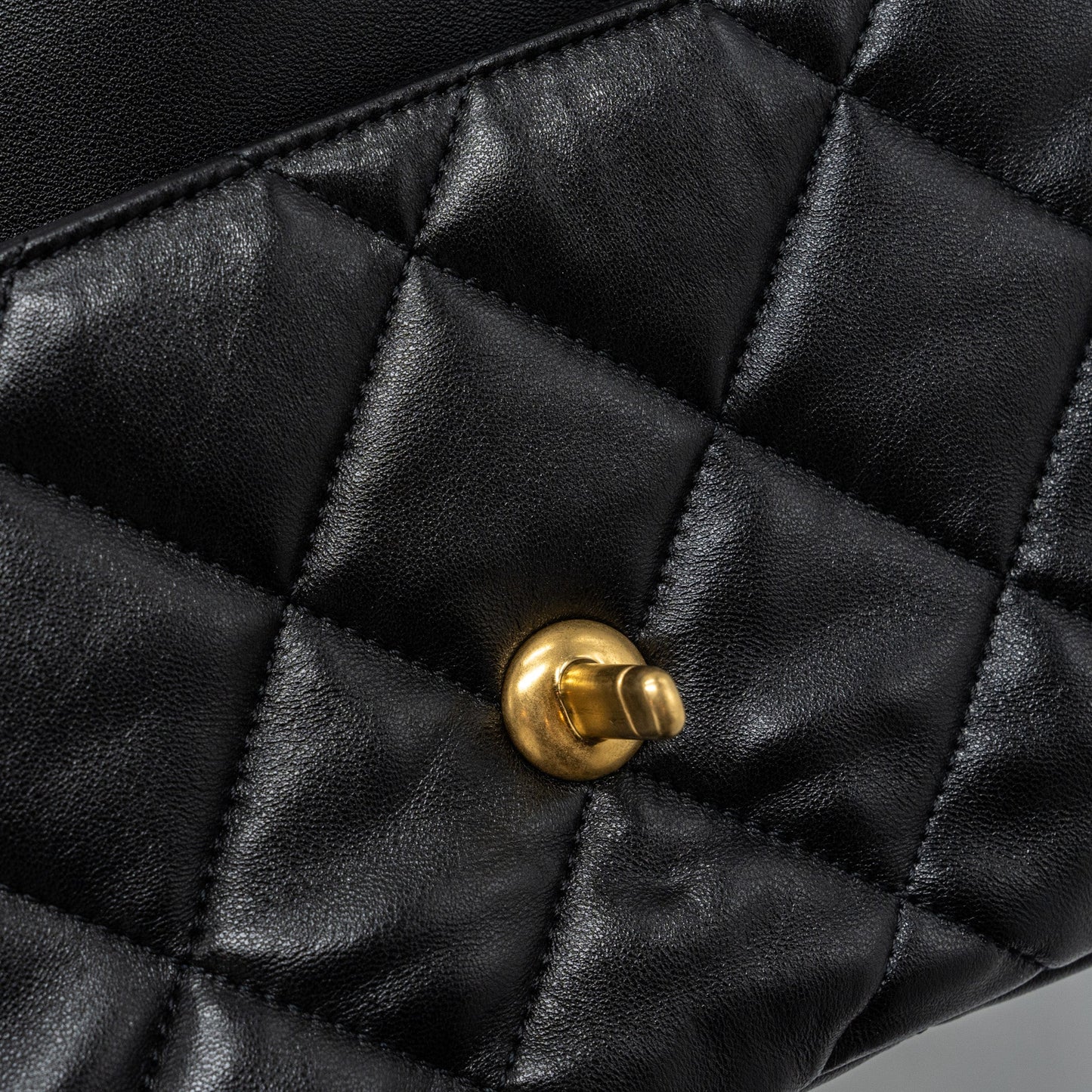 Chanel 23s Coco Love Flap Bag Lambskin Black Brushed (Microchip)