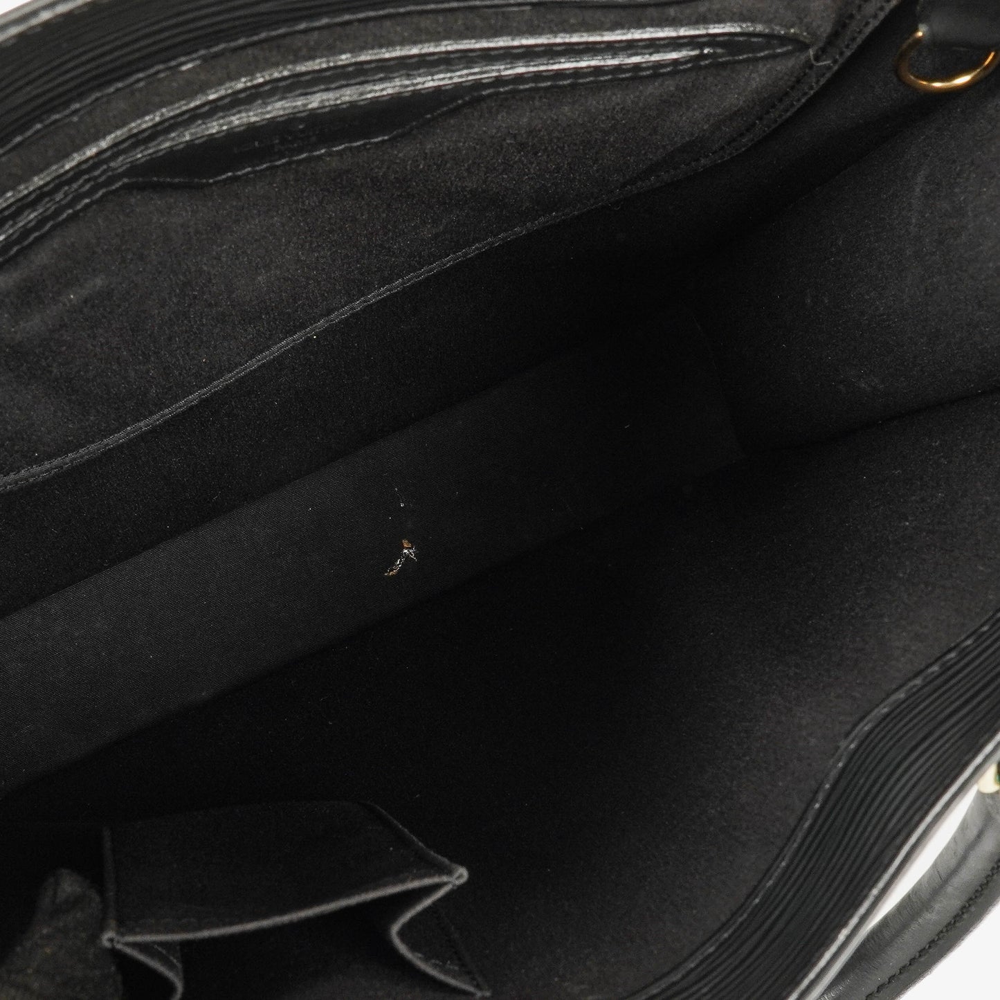 Louis Vuitton Sac Plat Black Epi Leather Bag