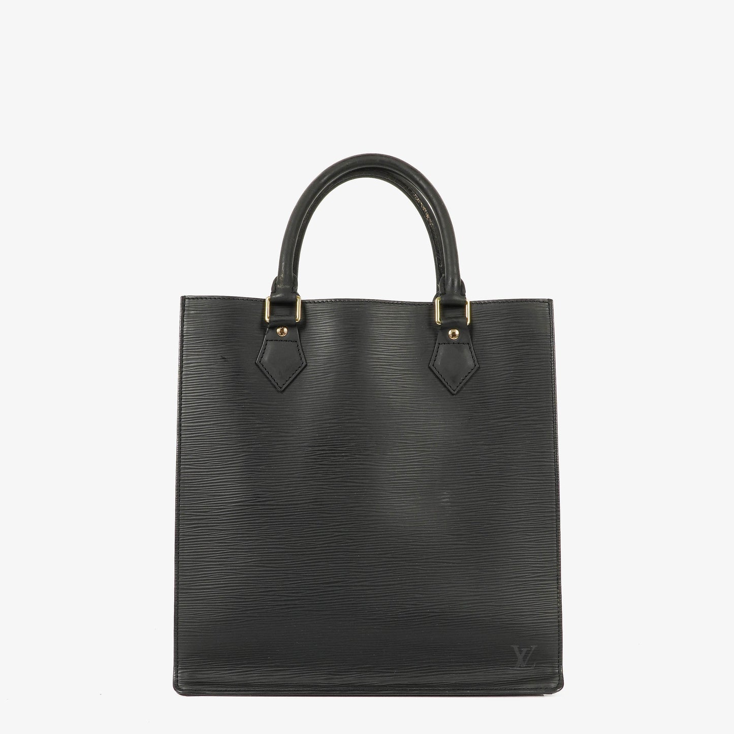 Louis Vuitton Sac Plat Black Epi Leather Bag