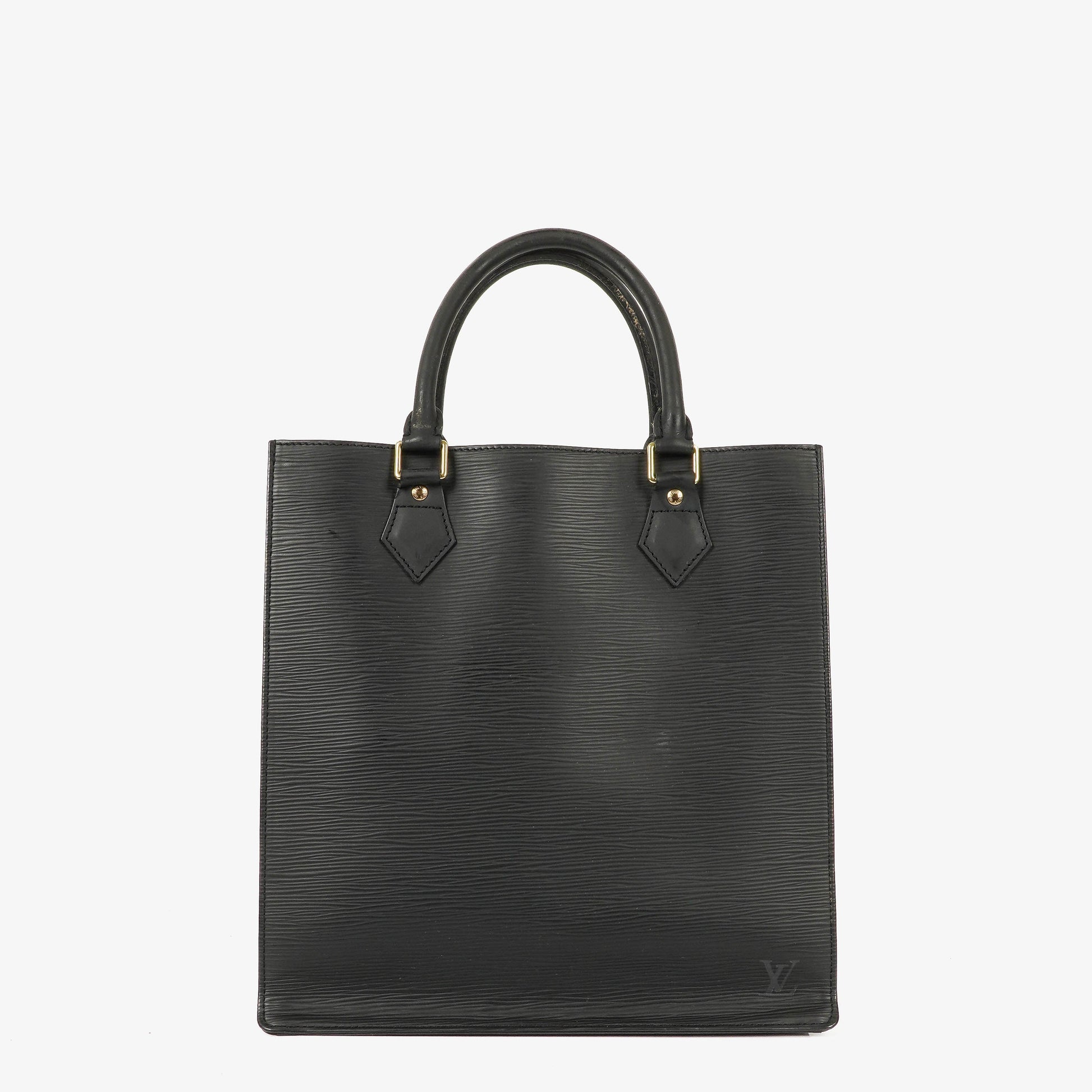Louis Vuitton Sac Plat Black Epi Leather Bag
