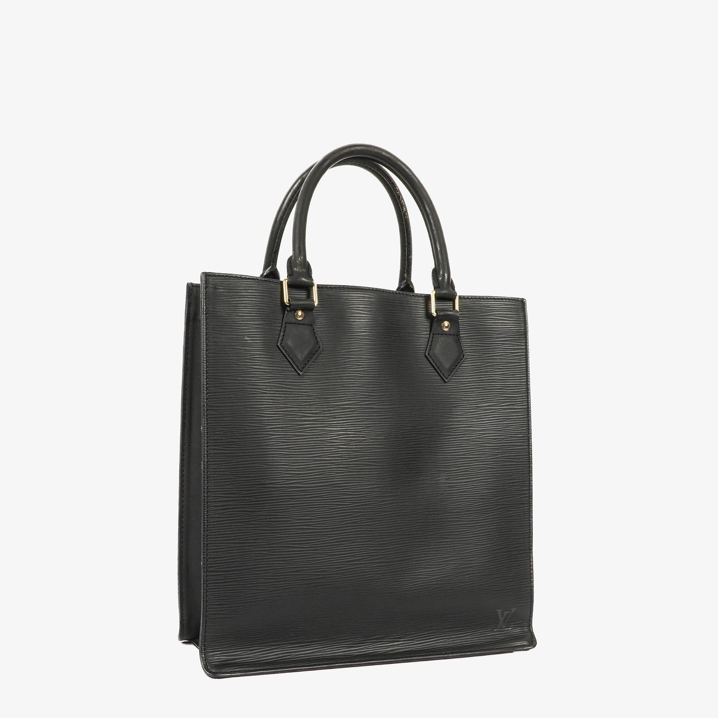 Louis Vuitton Sac Plat Black Epi Leather Bag