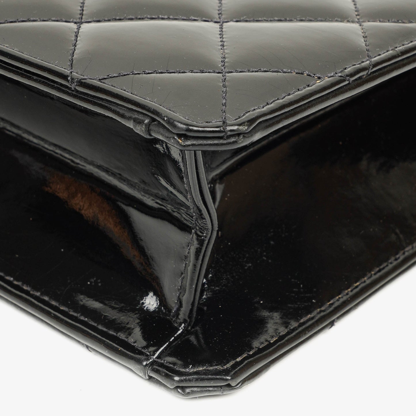 Chanel Black Patent Leather Tote Bag