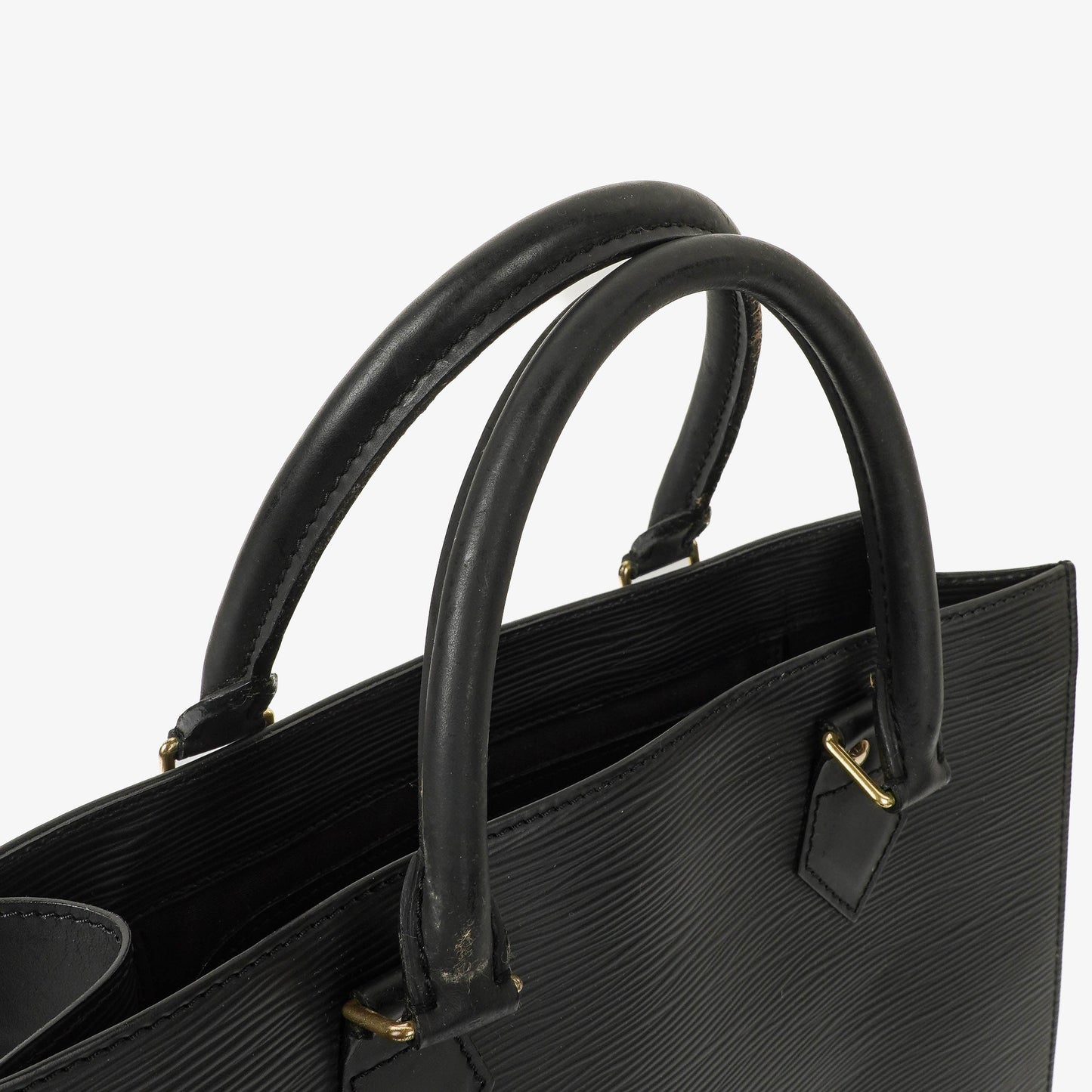 Louis Vuitton Sac Plat Black Epi Leather Bag