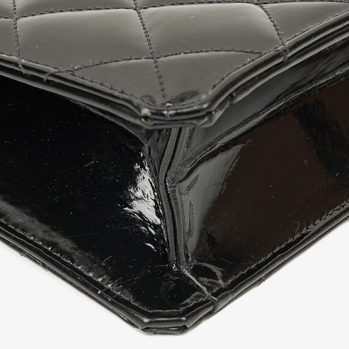 Chanel Black Patent Leather Tote Bag