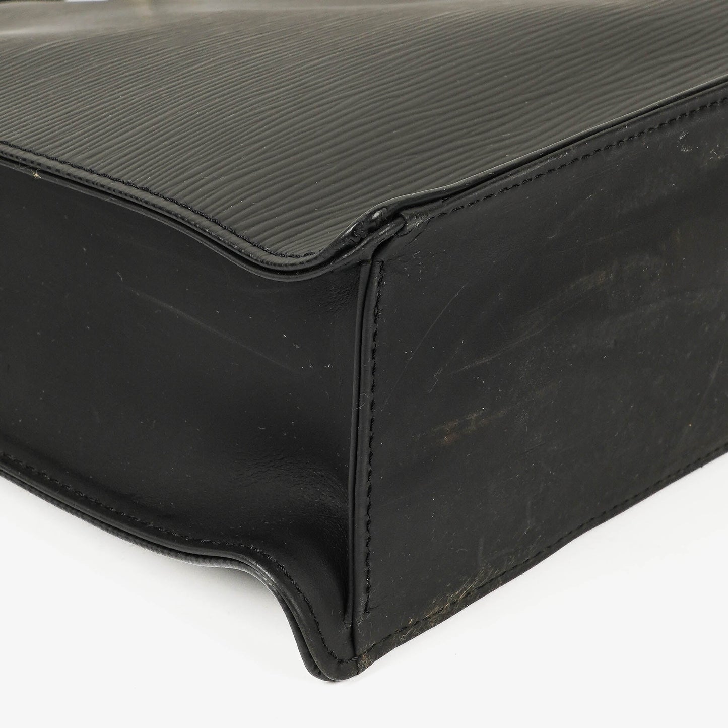 Louis Vuitton Sac Plat Black Epi Leather Bag