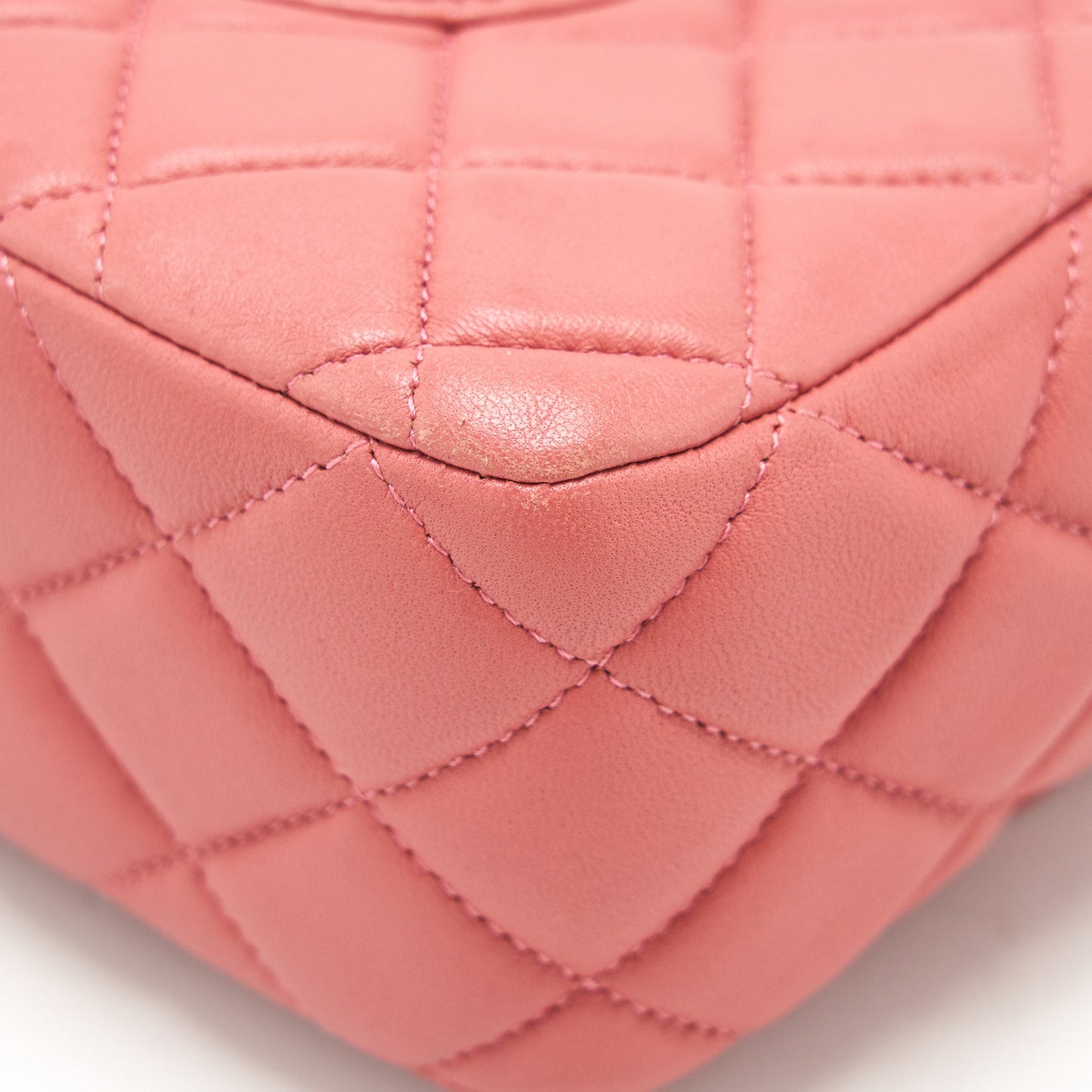 Chanel Limited charm Flap bag Lambskin pink L