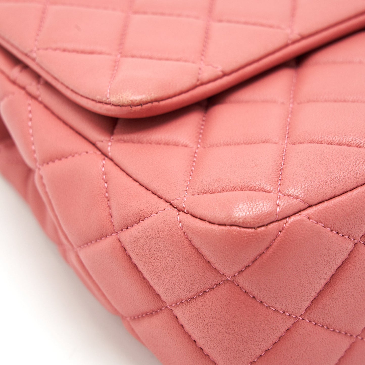 Chanel Limited charm Flap bag Lambskin pink L