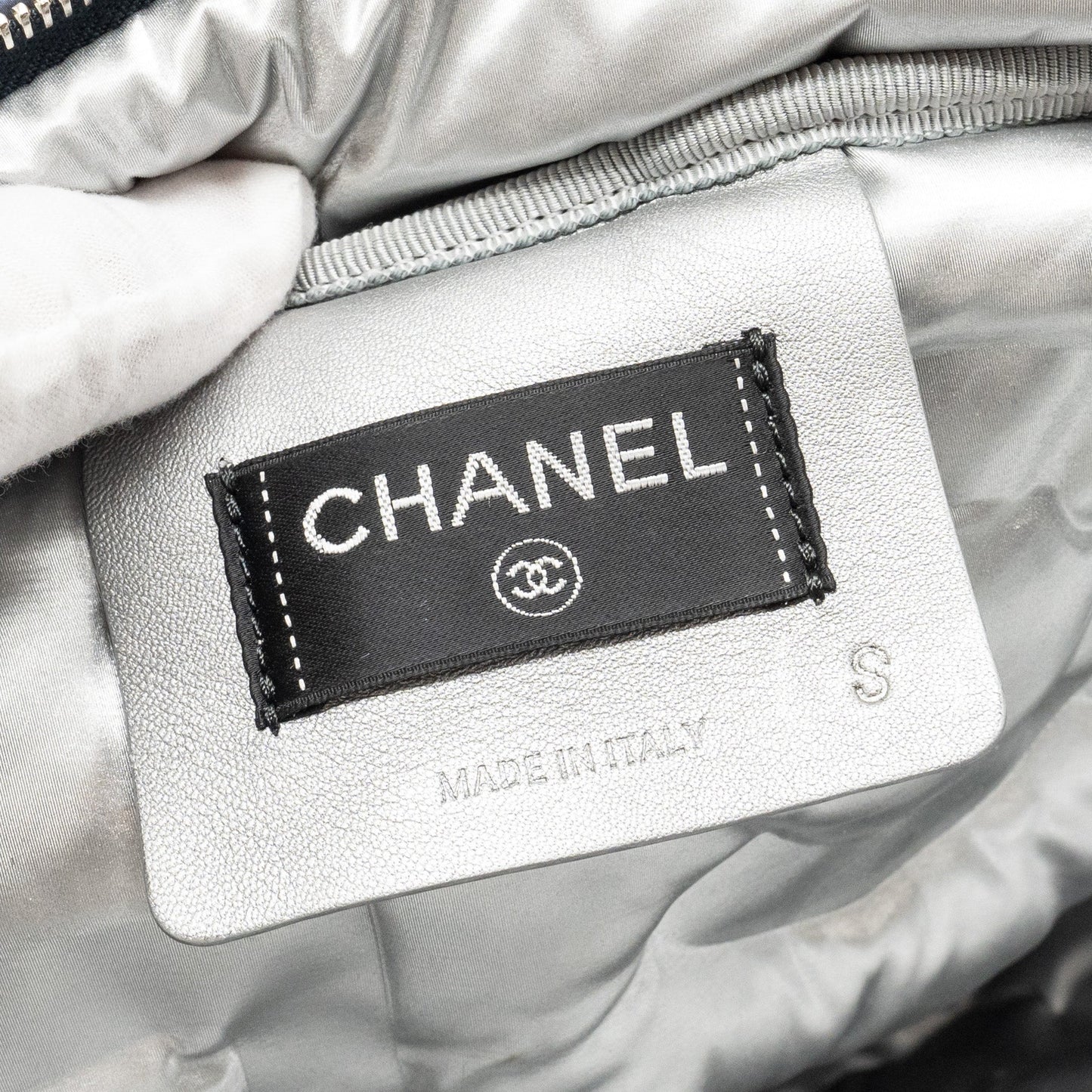 Chanel Doudone Padded Backpack Nylon Dark Grey