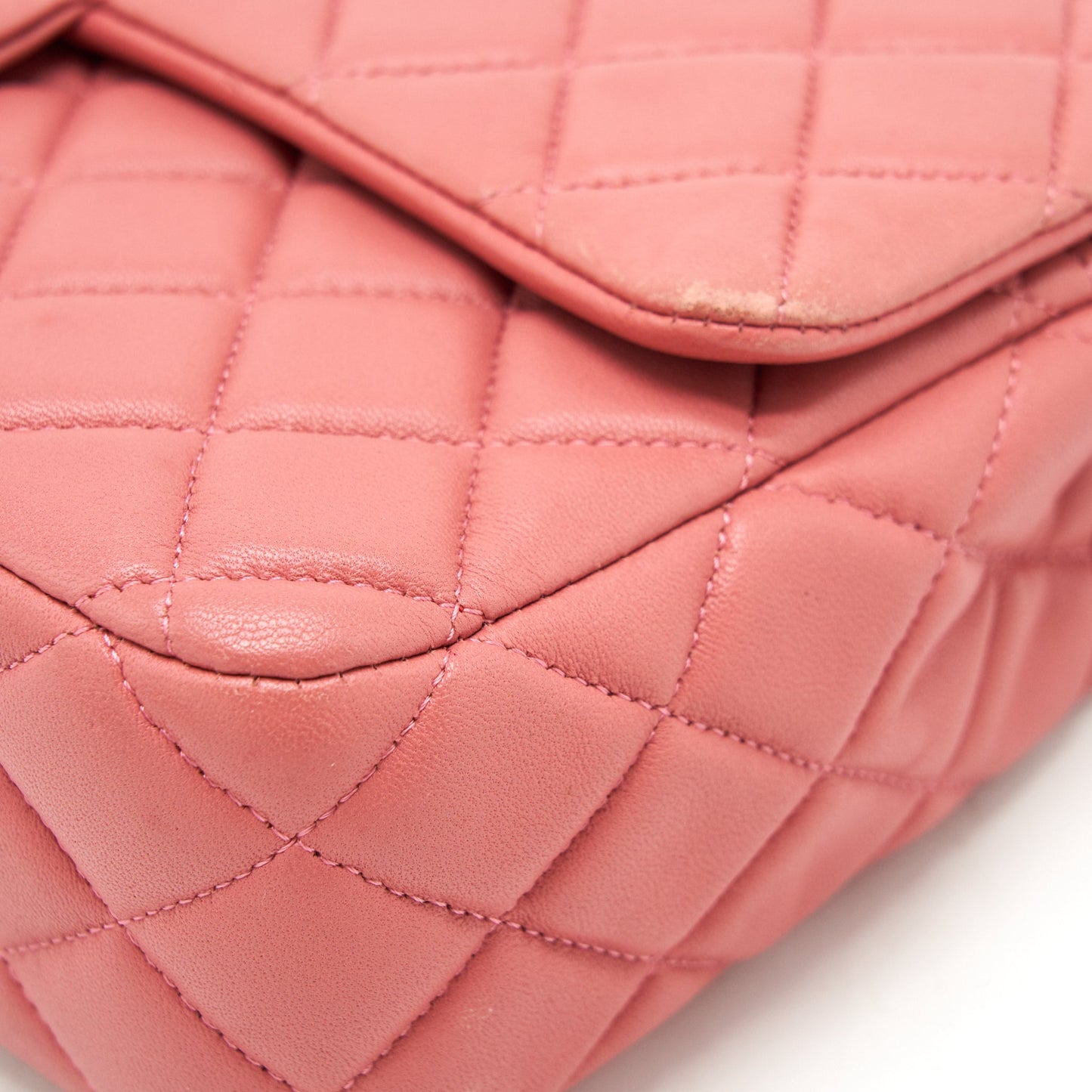 Chanel Limited charm Flap bag Lambskin pink L