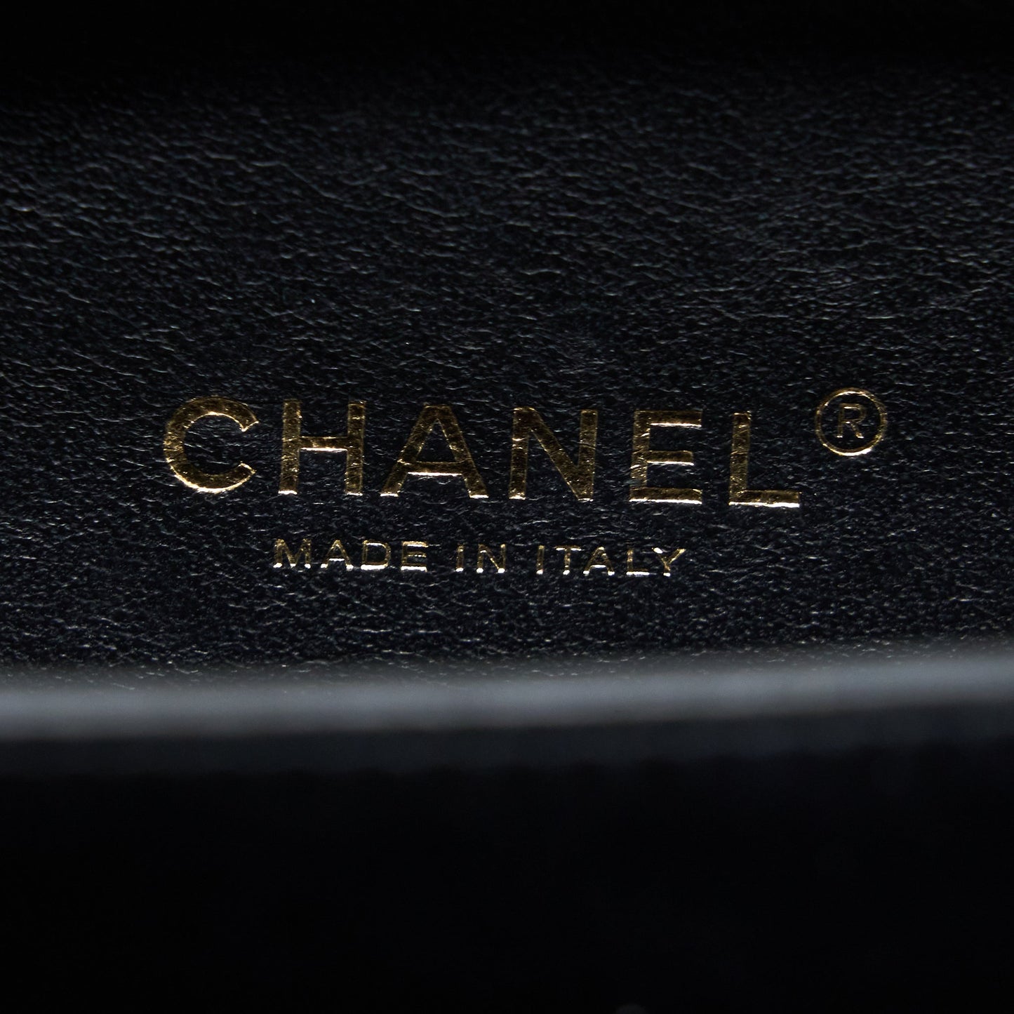Chanel Filigree Vanity Case Caviar Black