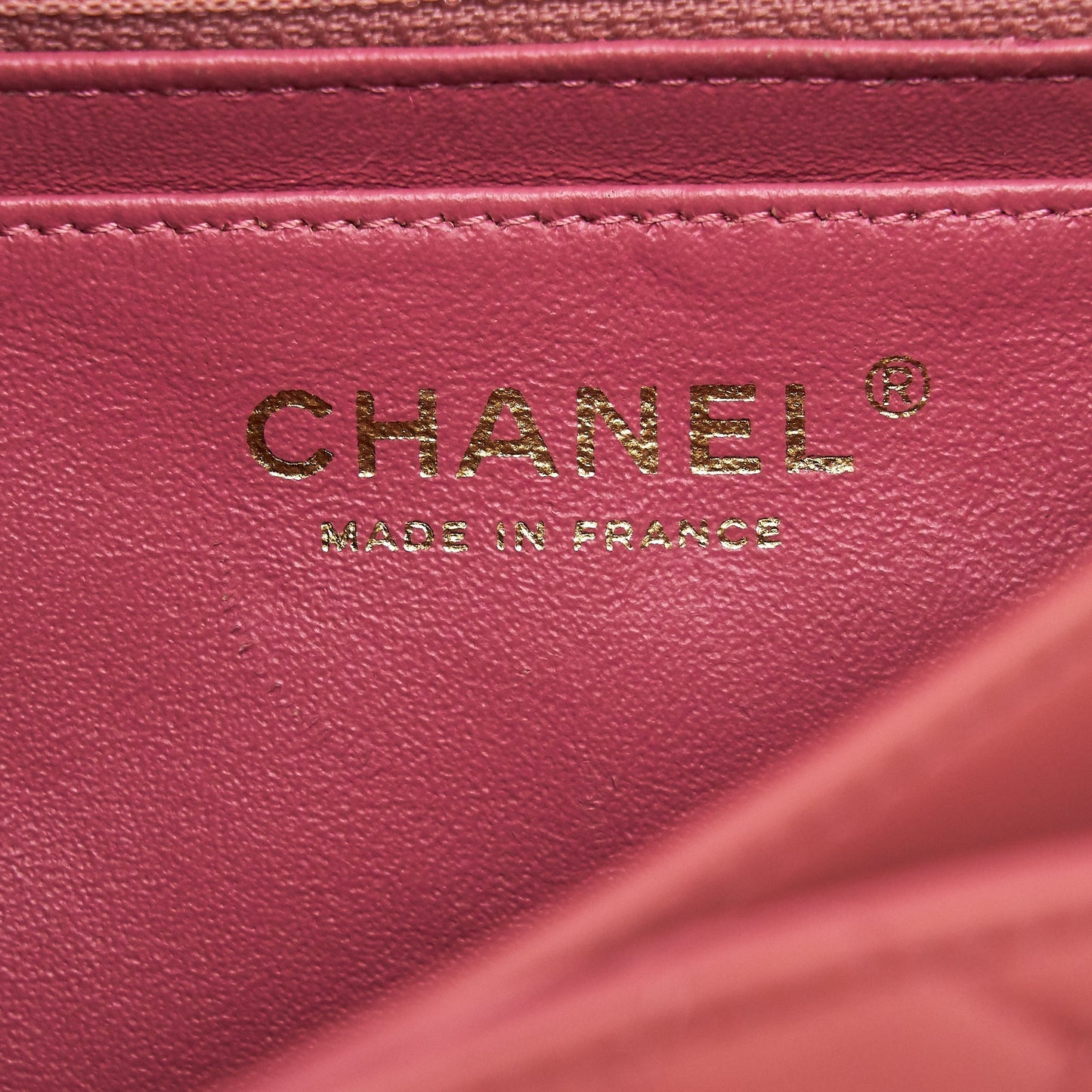 Chanel Limited charm Flap bag Lambskin pink L