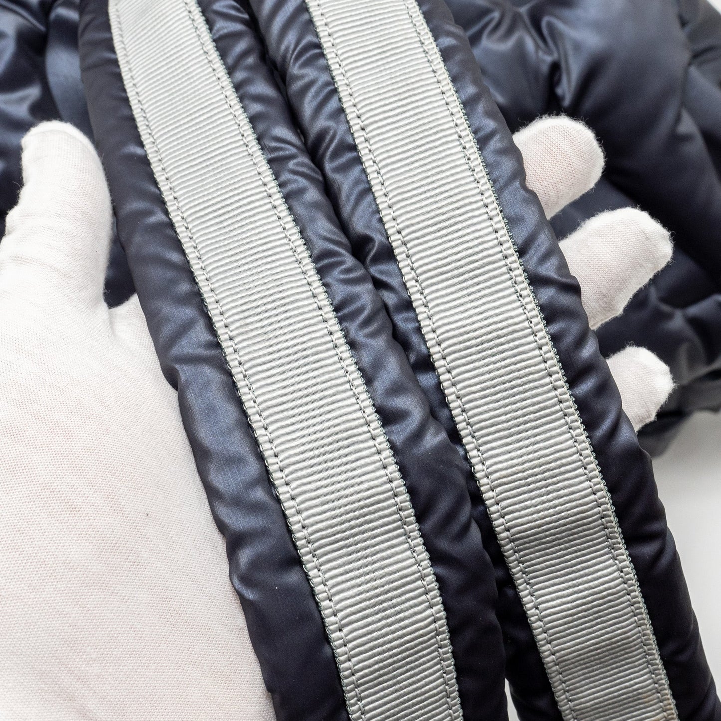 Chanel Doudone Padded Backpack Nylon Dark Grey