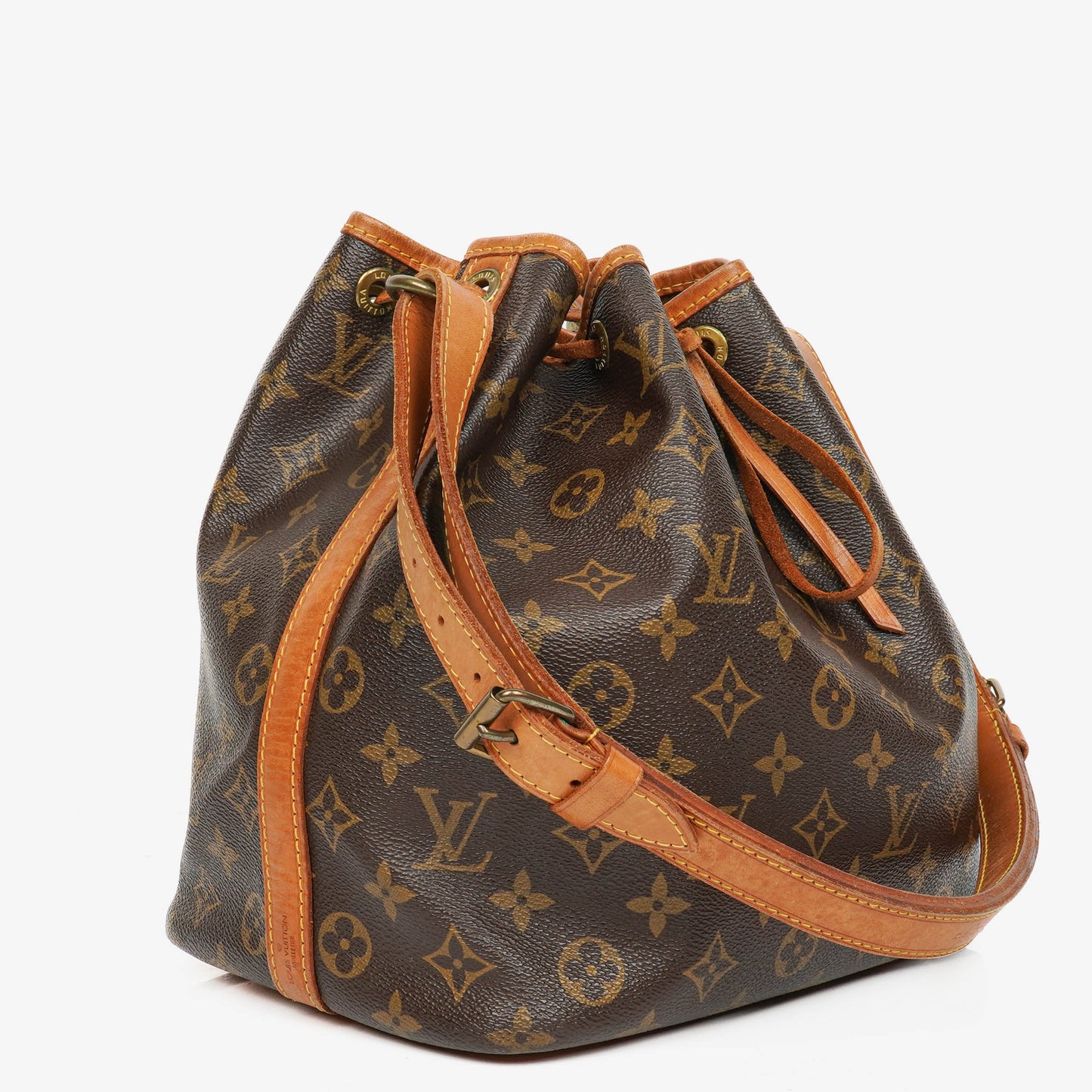 Louis Vuitton Petit Noe Malletier Monogram Canvas Shoulder Bag