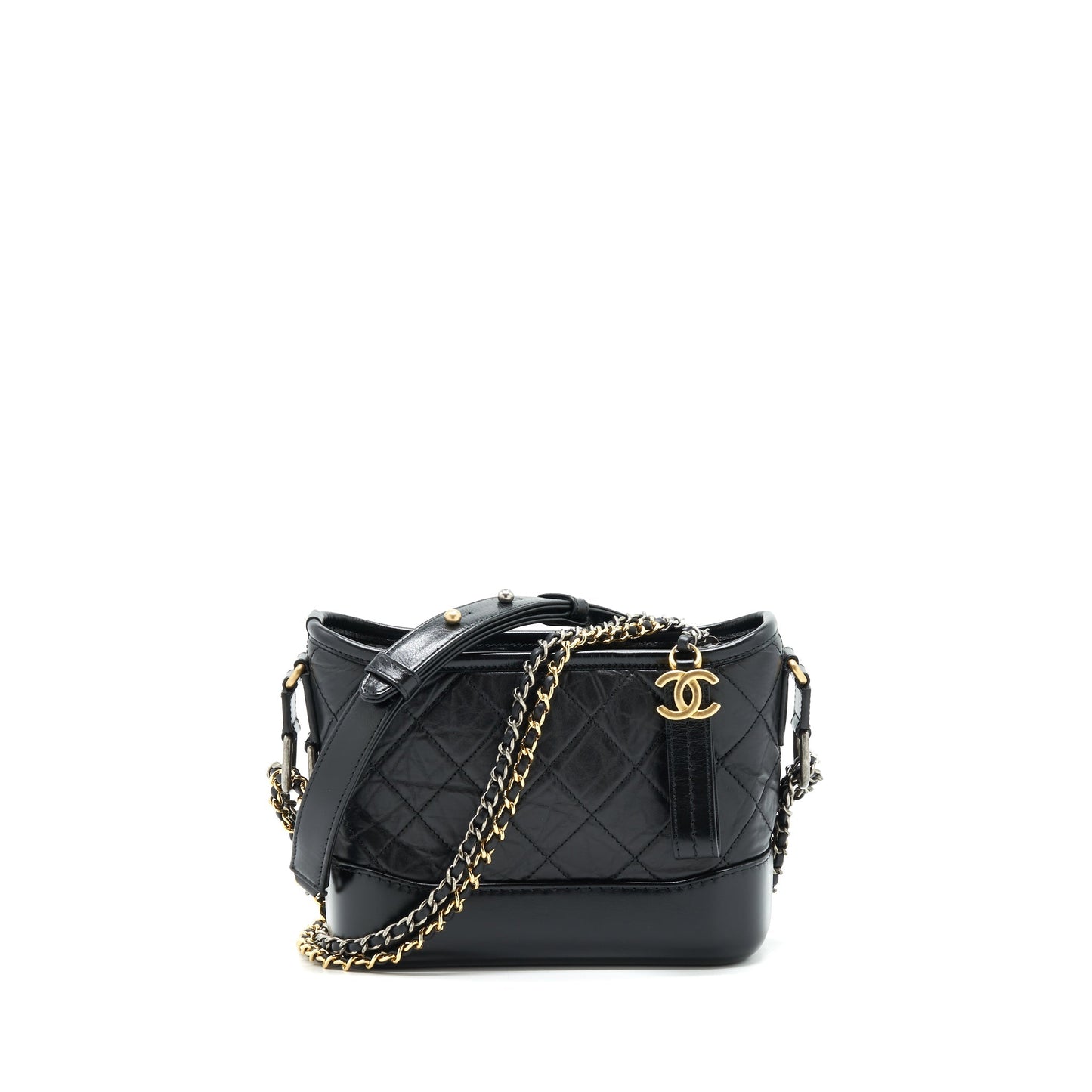 Chanel Small Hobo Gabrielle Calfskin Black