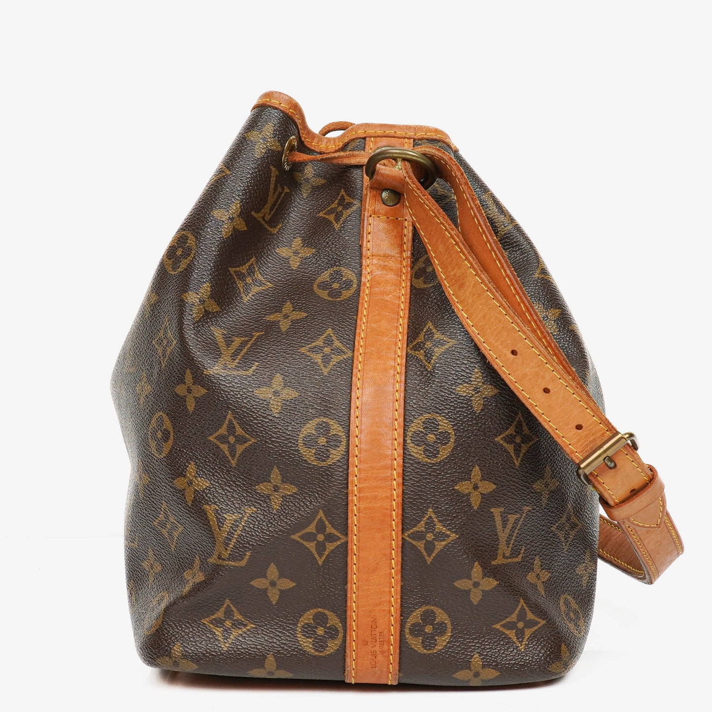 Louis Vuitton Petit Noe Malletier Monogram Canvas Shoulder Bag