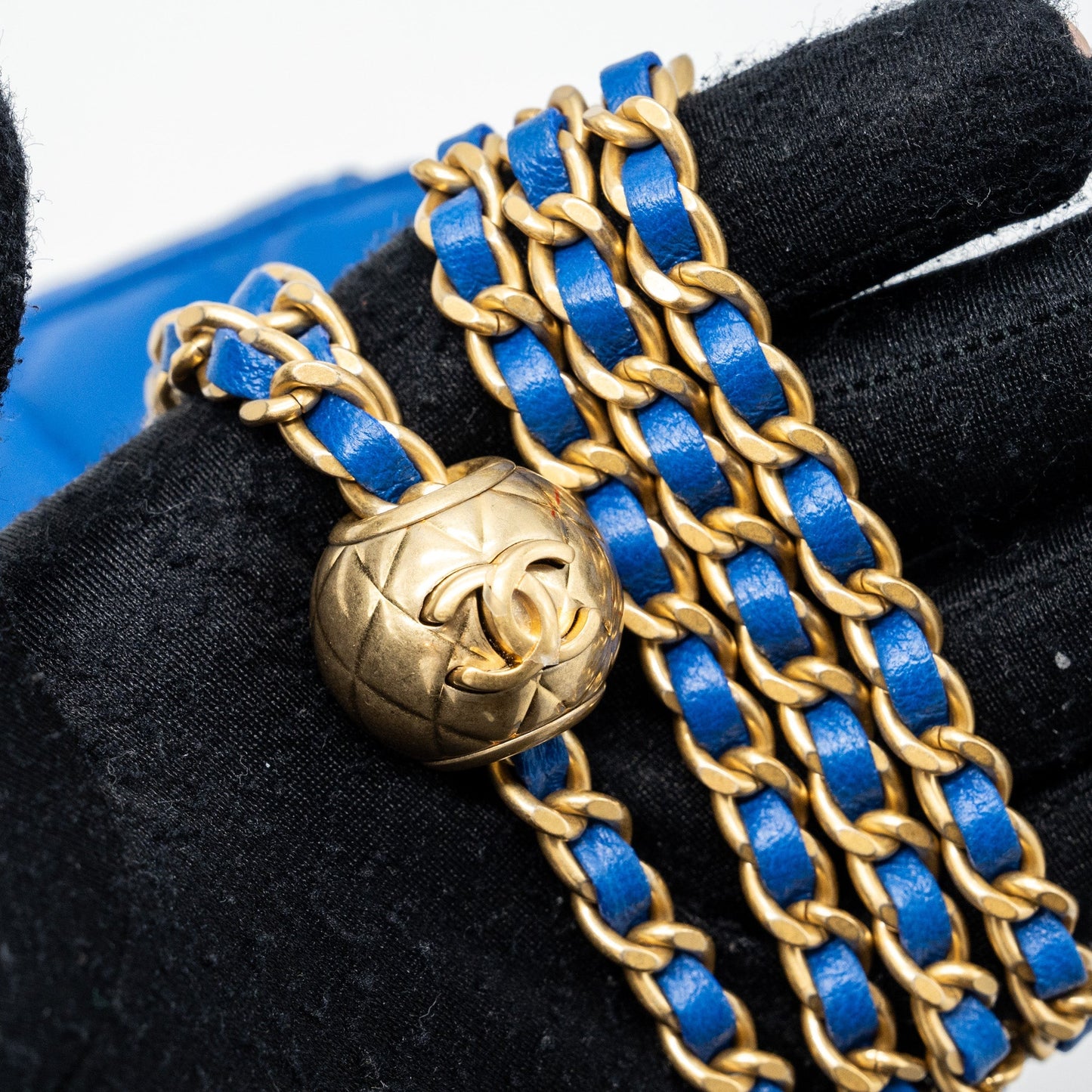 Chanel Pearl Crush Mini Vanity Lambskin Blue (microchip)
