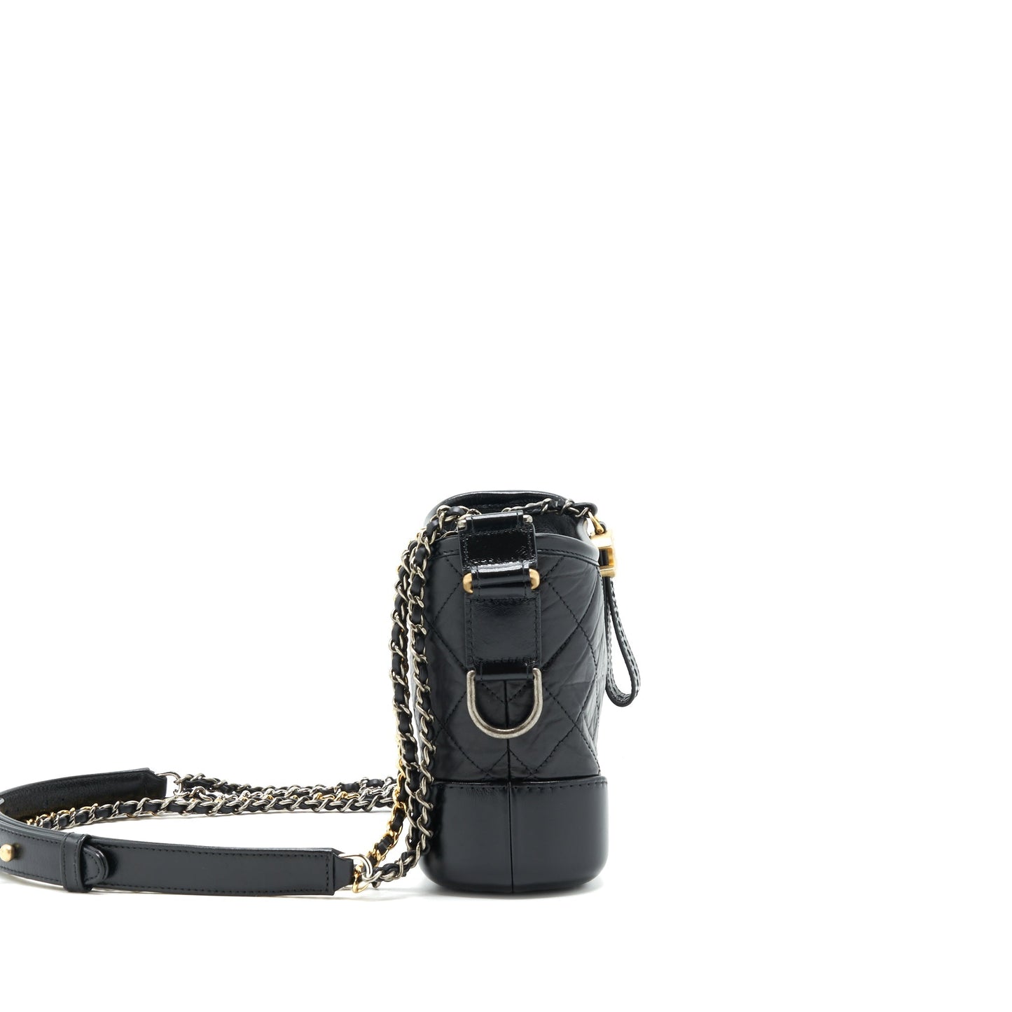 Chanel Small Hobo Gabrielle Calfskin Black