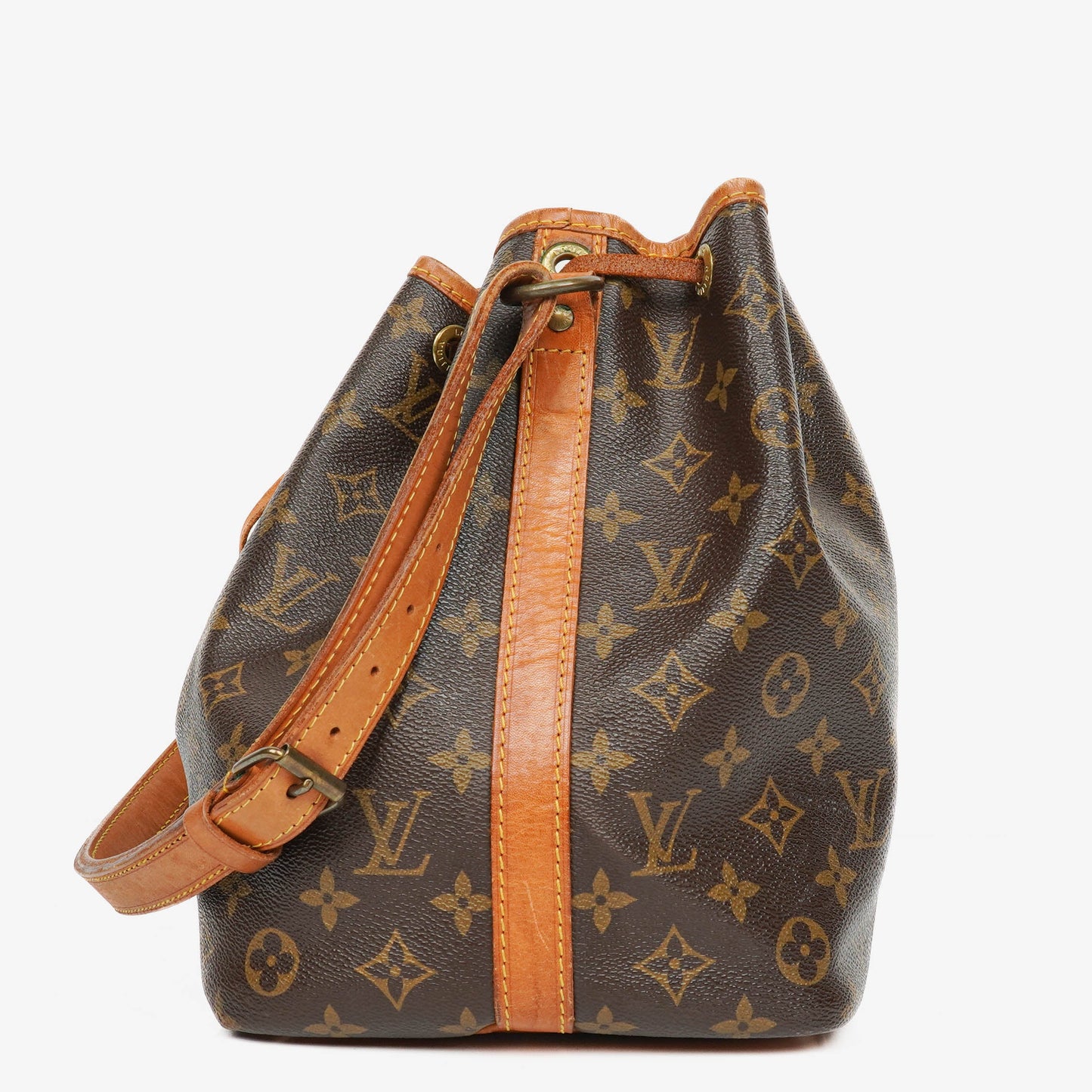 Louis Vuitton Petit Noe Malletier Monogram Canvas Shoulder Bag