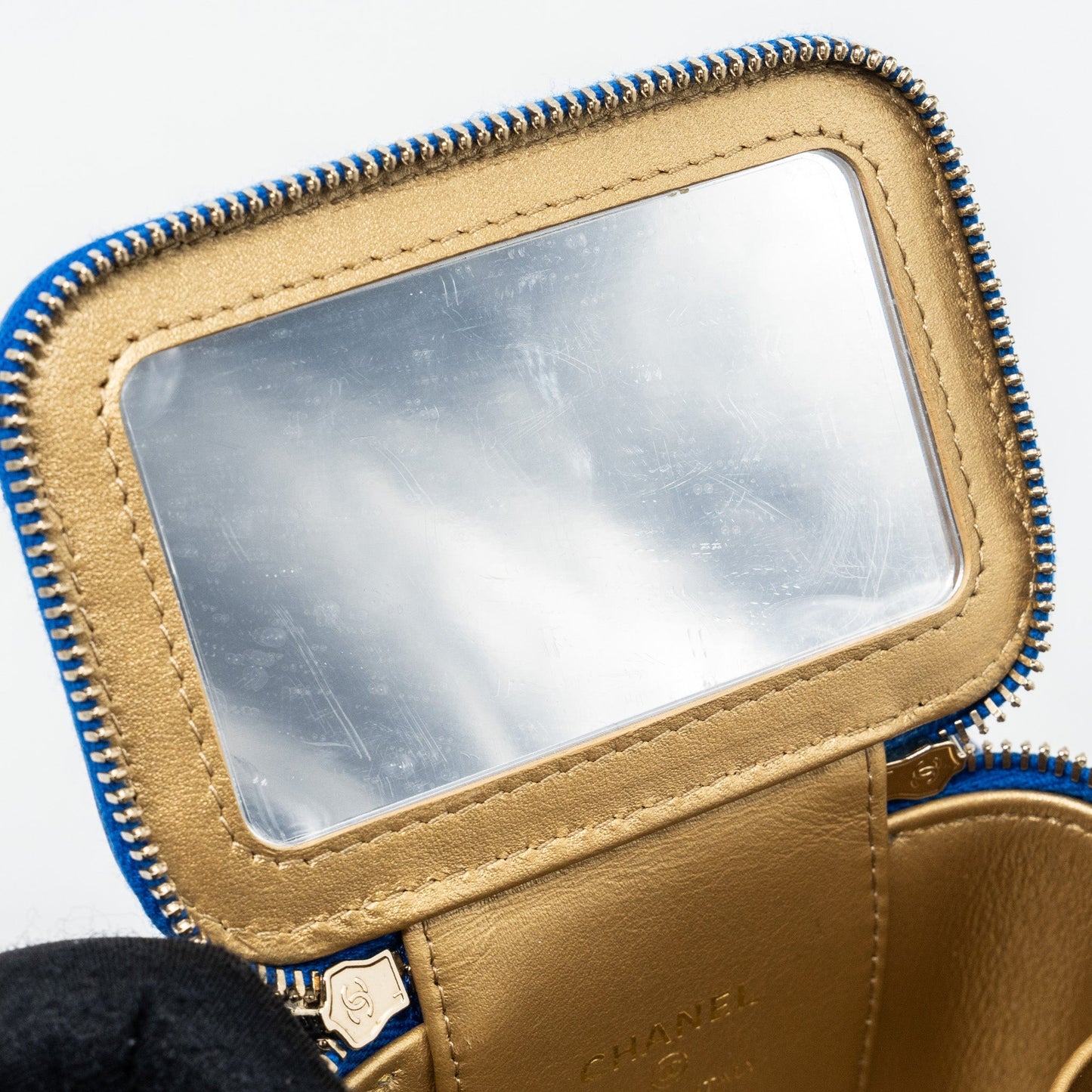 Chanel Pearl Crush Mini Vanity Lambskin Blue (microchip)