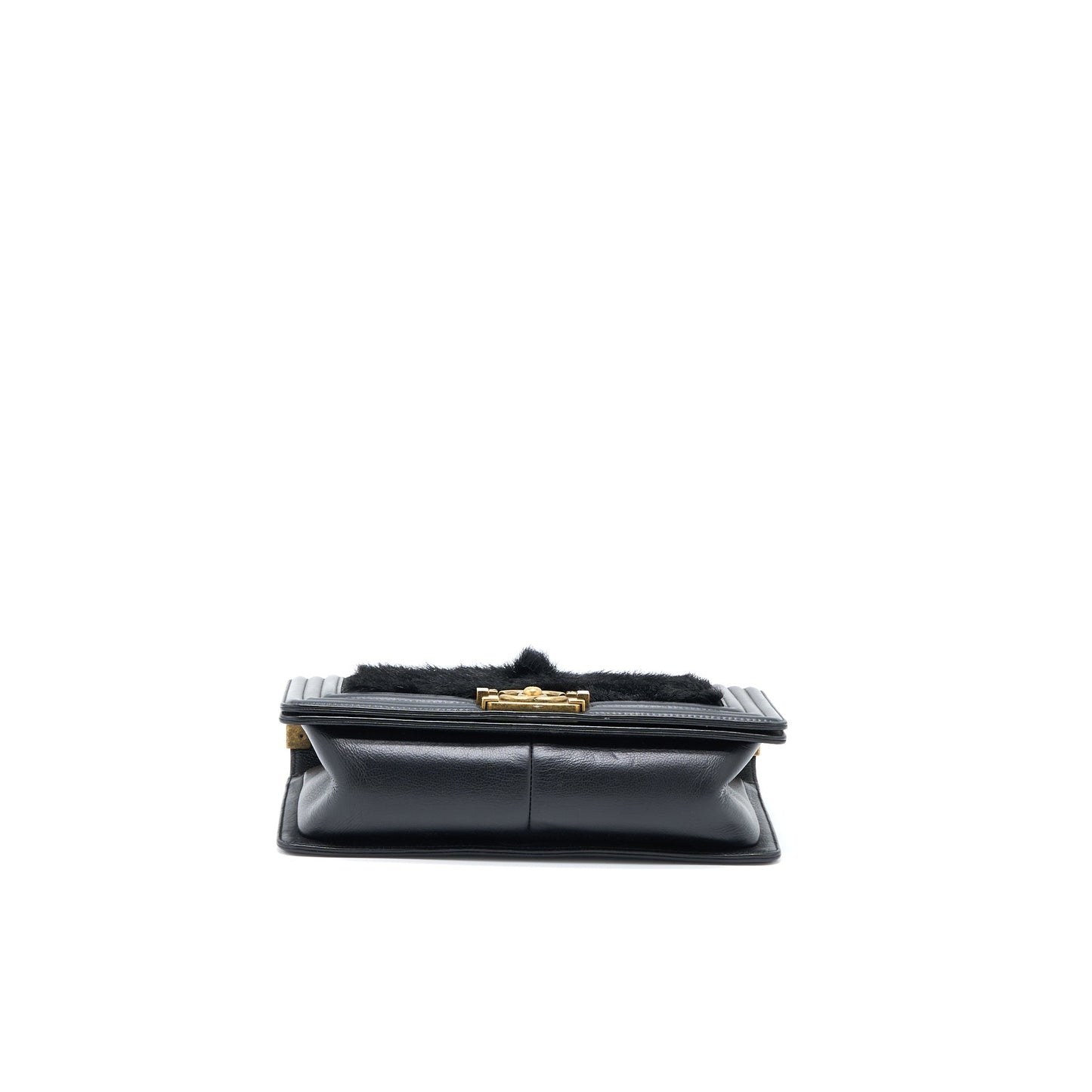 Chanel Medium Boy Bag Goathair/Calfskin Black