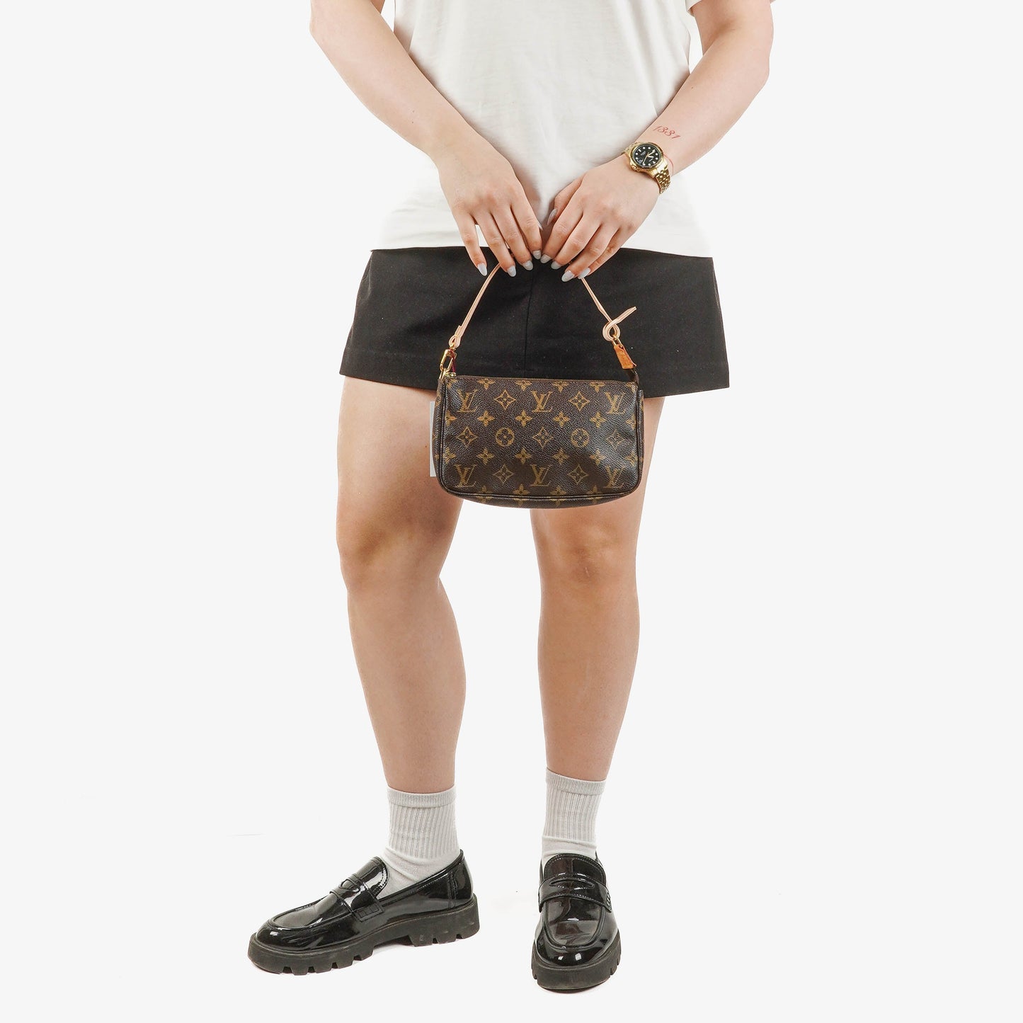 Louis Vuitton Pochette Accessoires Monogram Canvas Clutch Bag
