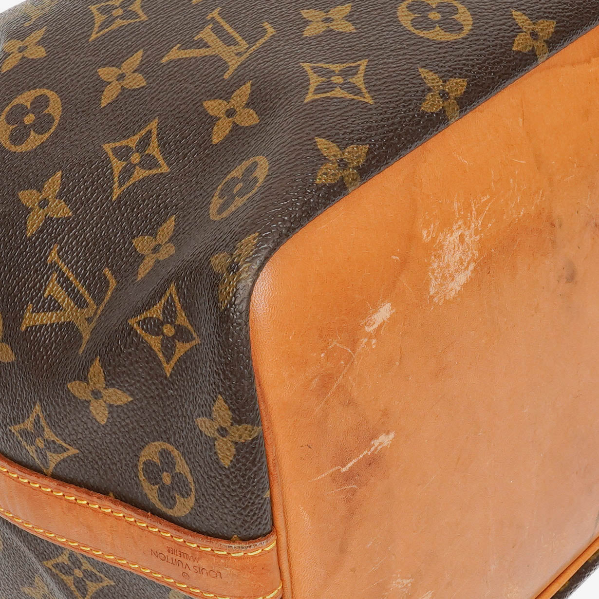 Louis Vuitton Petit Noe Malletier Monogram Canvas Shoulder Bag