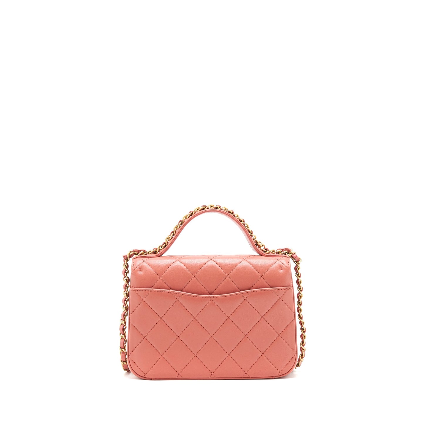Chanel Top Handle Metis Bag lambskin Pink brushed