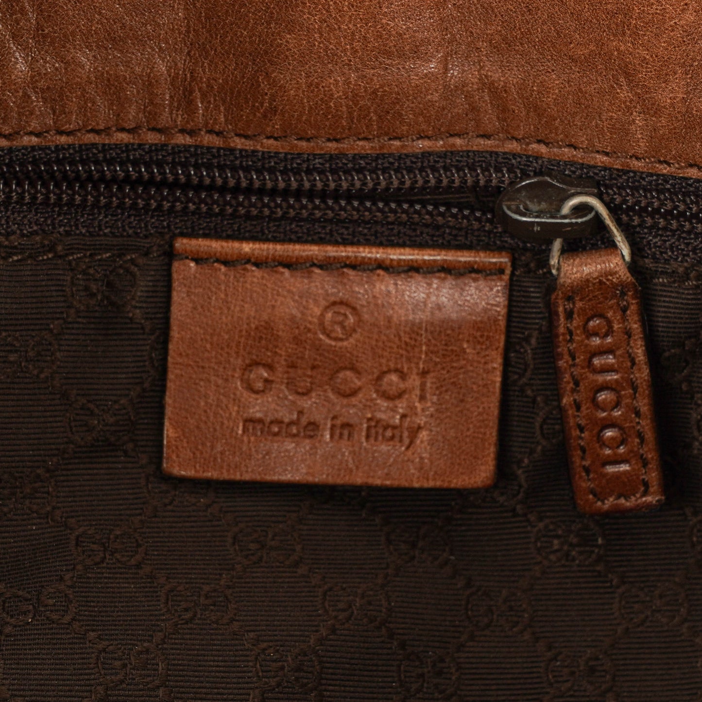 Gucci Jackie Brown Leather Bag