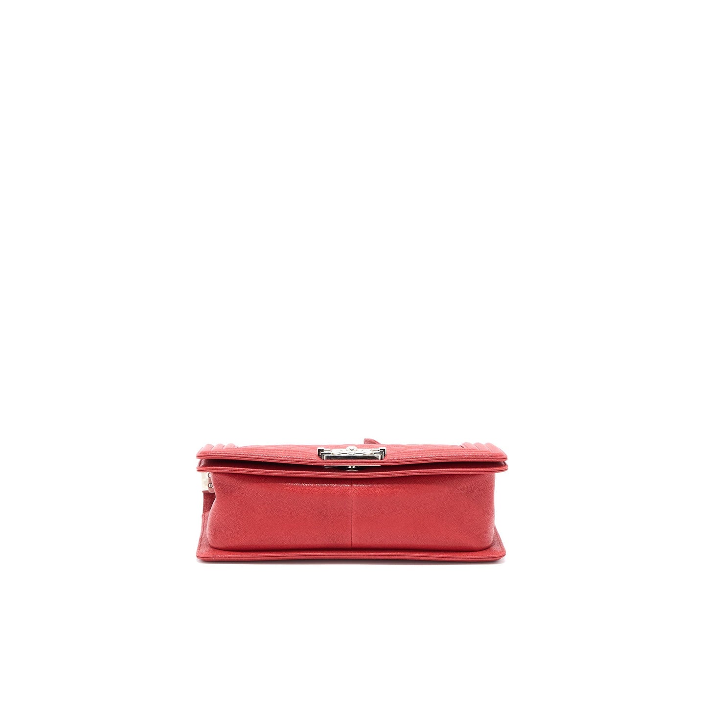 Chanel Medium Boy Bag Grained Calfskin Red