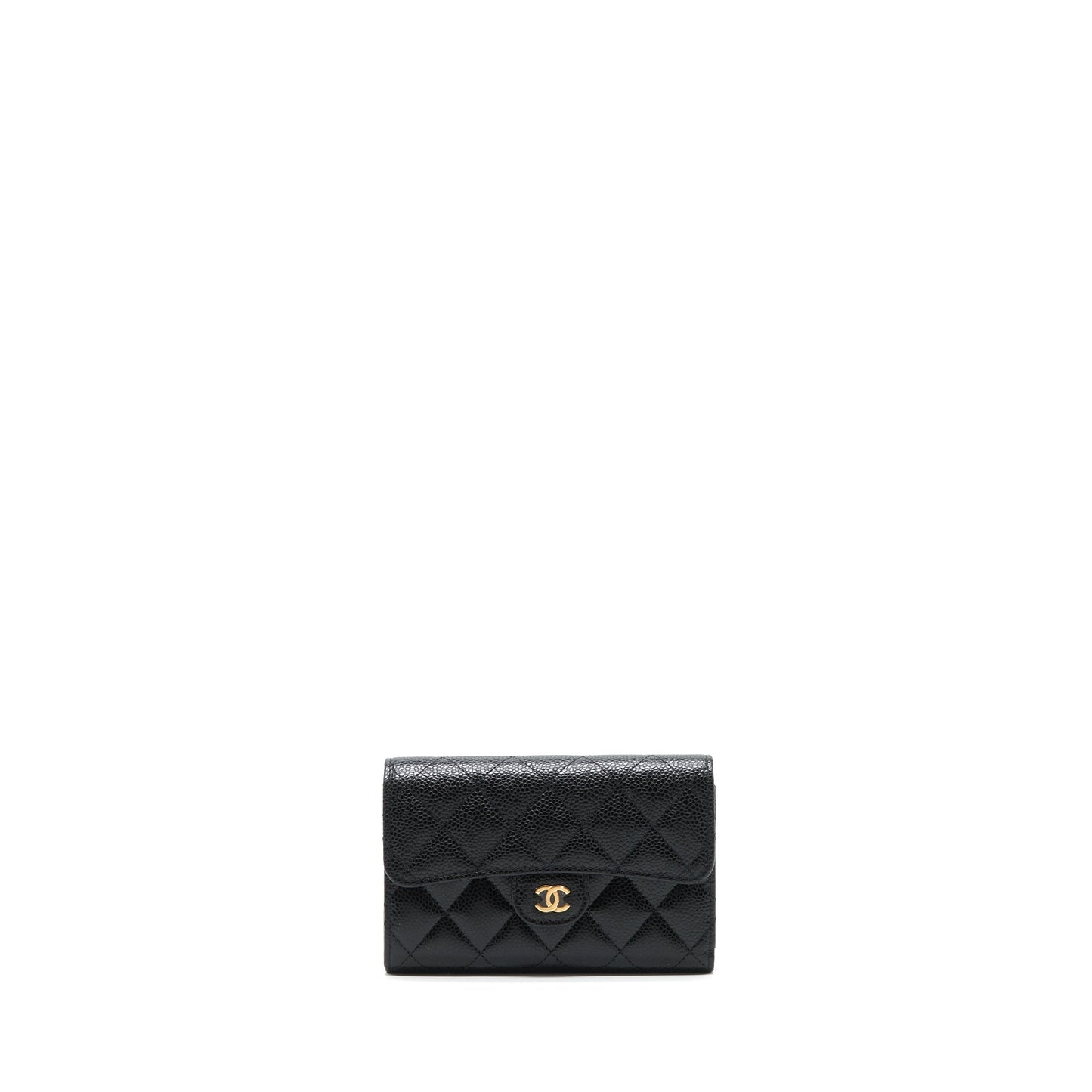 Chanel Classic flap Wallet Caviar Black
