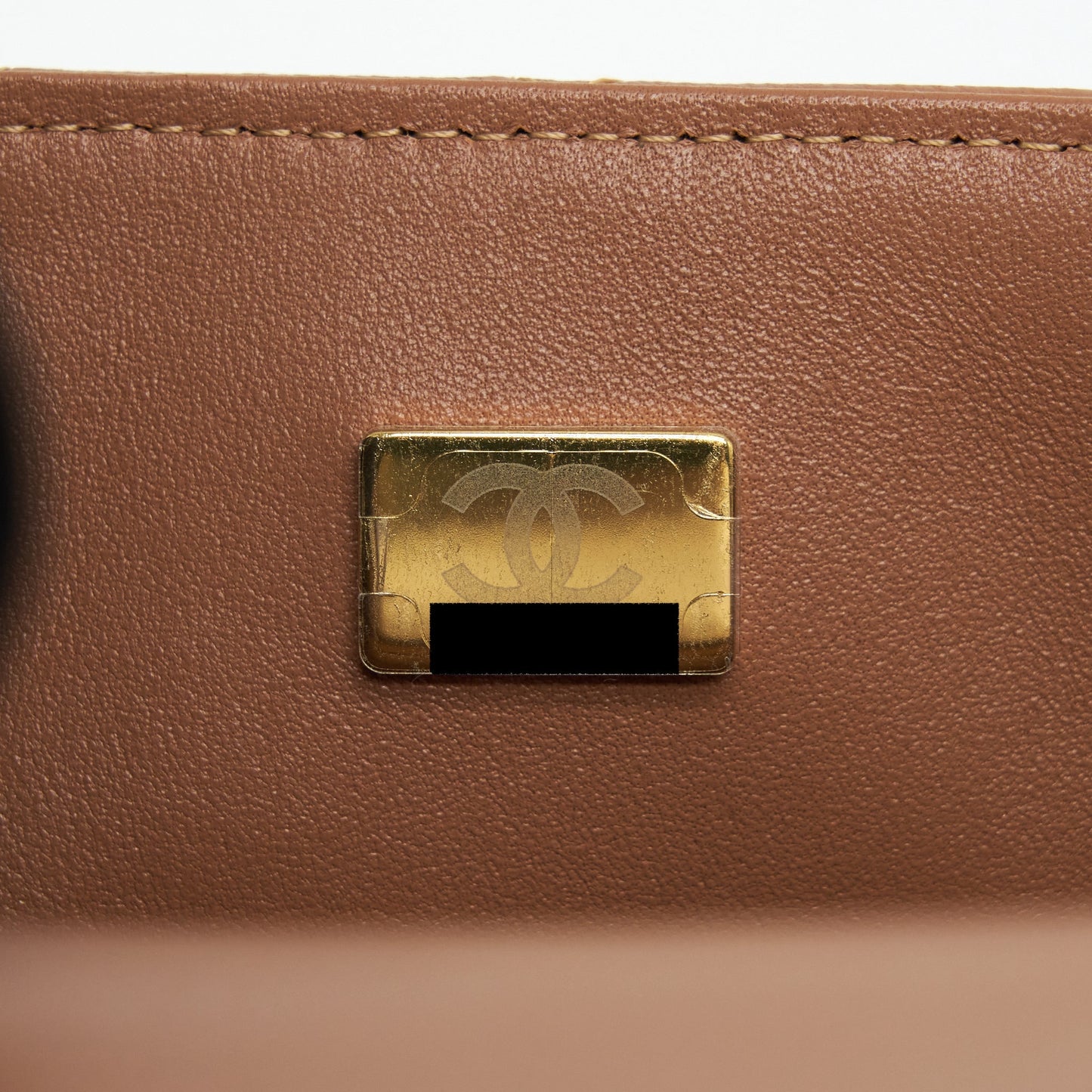 Chanel 22S Mini Square Flap Bag Lambskin Caramel L
