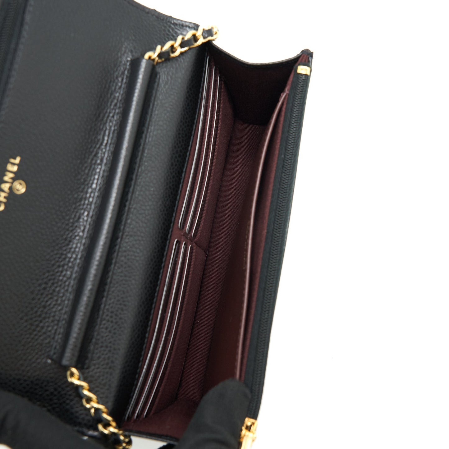 Chanel Classic Wallet On Chain Caviar Black L