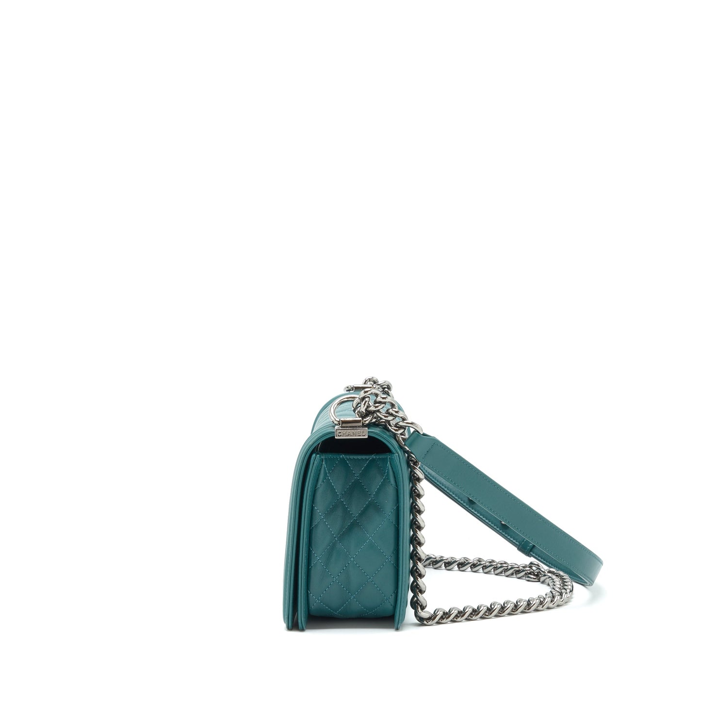 Chanel Medium Boy lambskin green