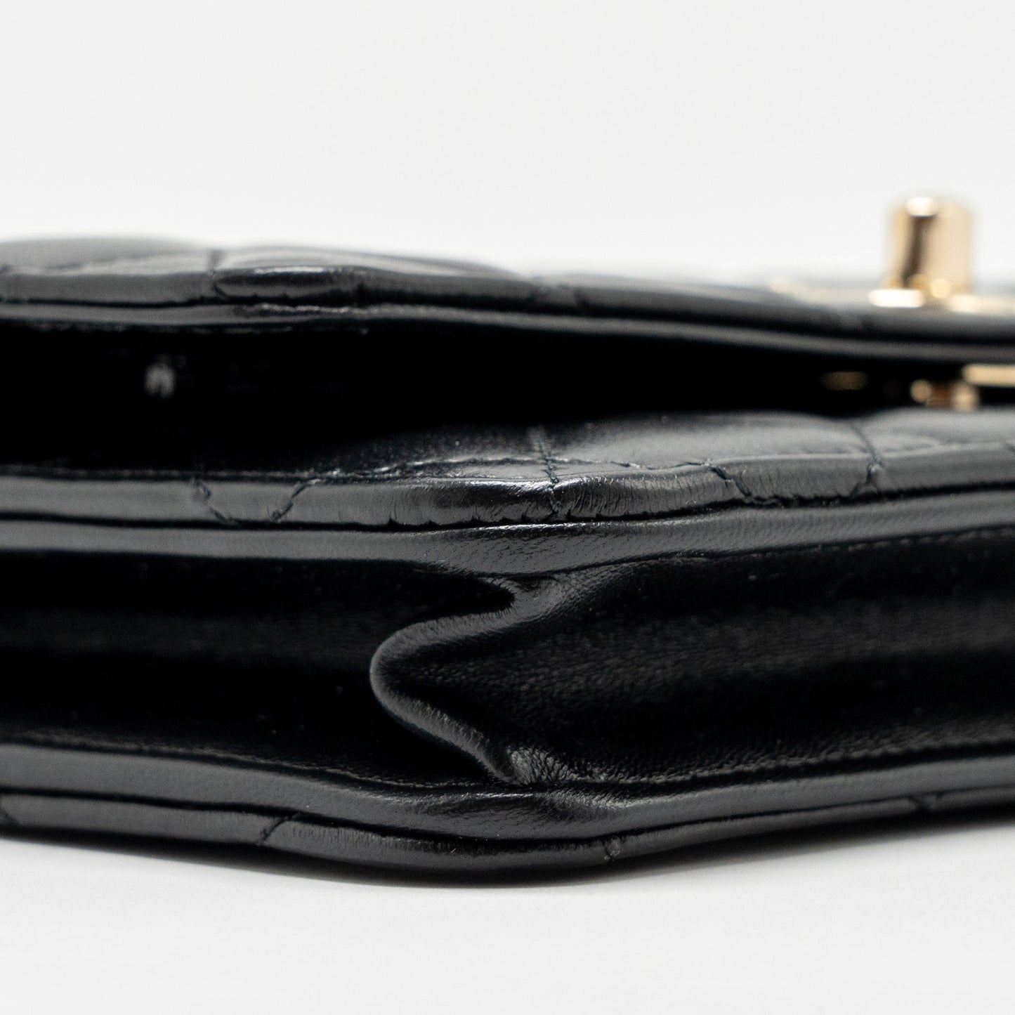 Chanel Trendy CC Wallet on Chain Lambskin Black L (Microchip)