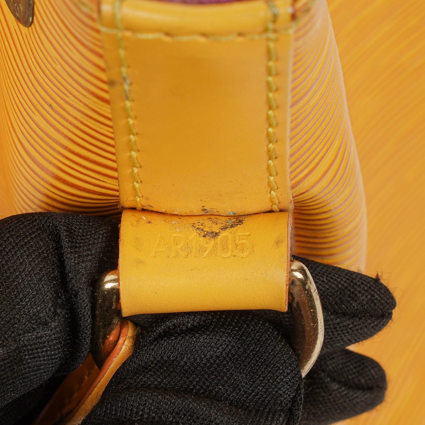 Louis Vuitton Petit Noe Yellow EPI Leather Shoulder Bag