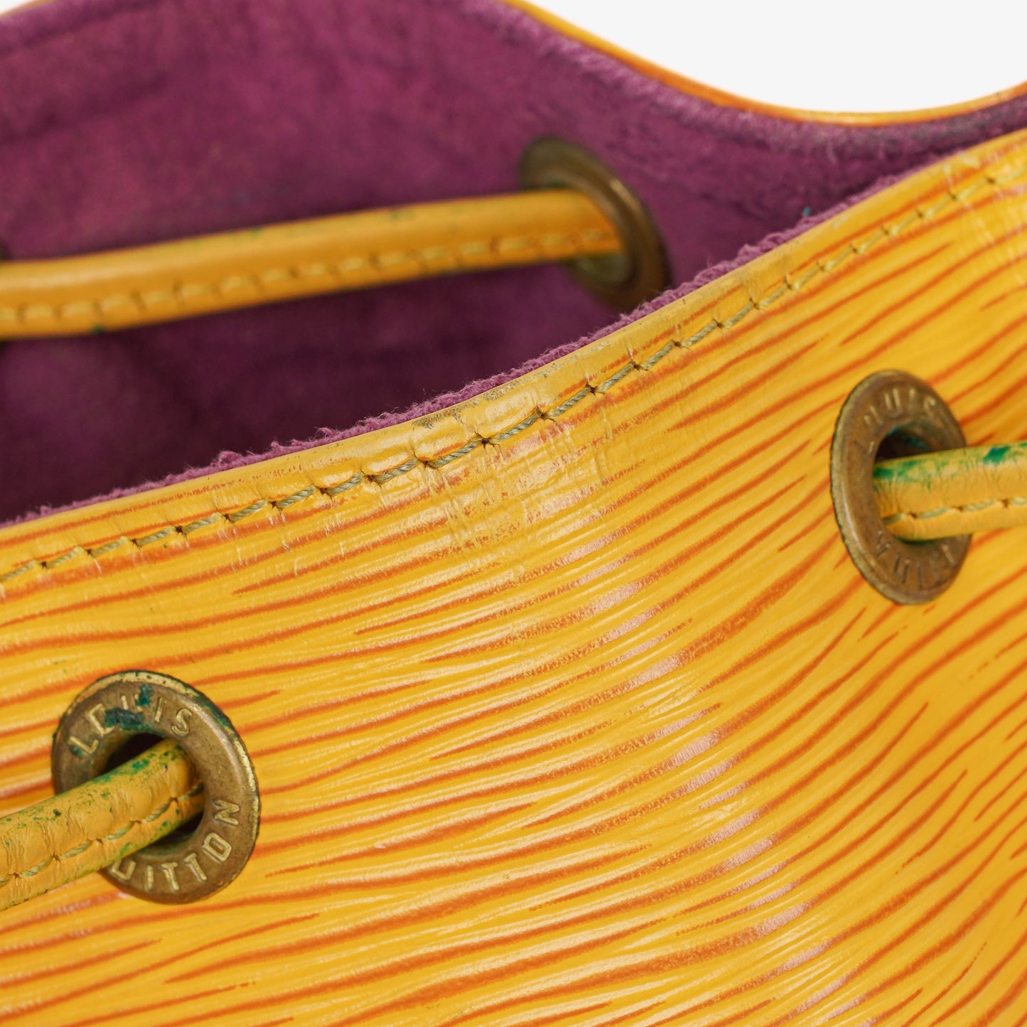 Louis Vuitton Petit Noe Yellow EPI Leather Shoulder Bag