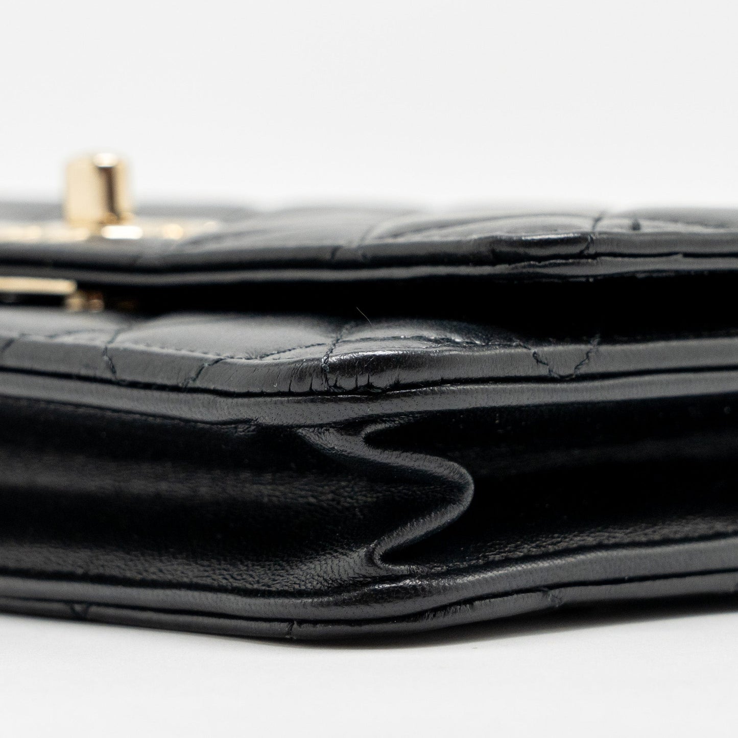 Chanel Trendy CC Wallet on Chain Lambskin Black L (Microchip)