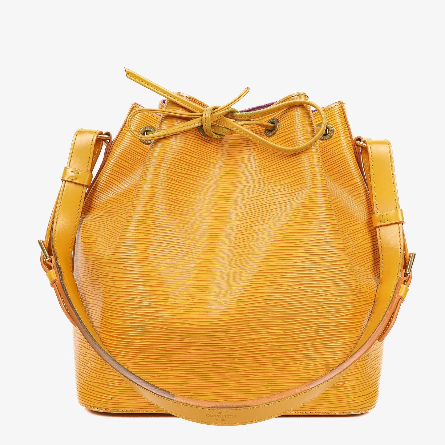 Louis Vuitton Petit Noe Yellow EPI Leather Shoulder Bag