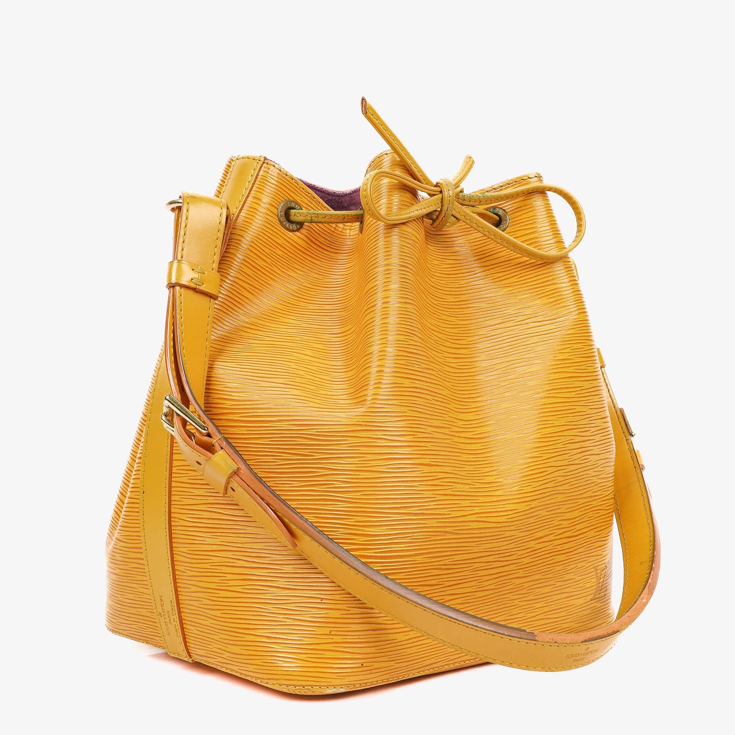 Louis Vuitton Petit Noe Yellow EPI Leather Shoulder Bag