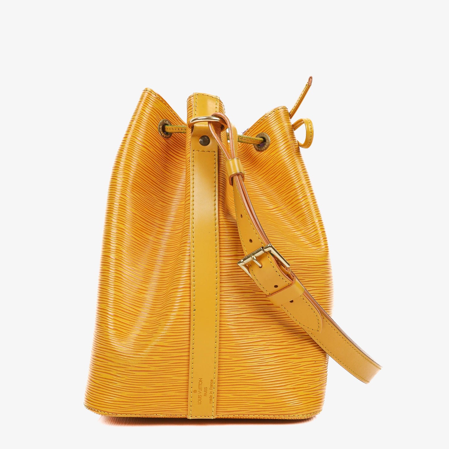 Louis Vuitton Petit Noe Yellow EPI Leather Shoulder Bag