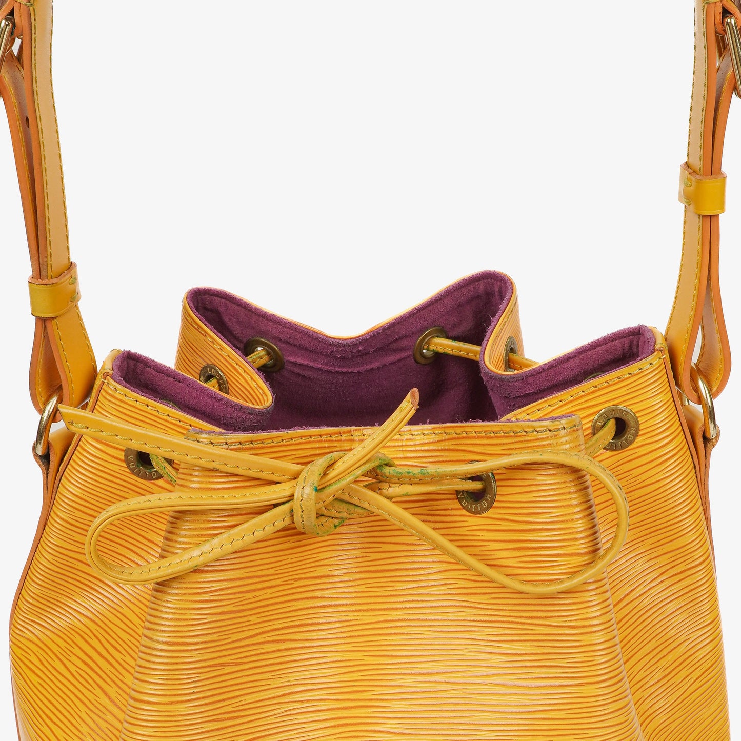 Louis Vuitton Petit Noe Yellow EPI Leather Shoulder Bag