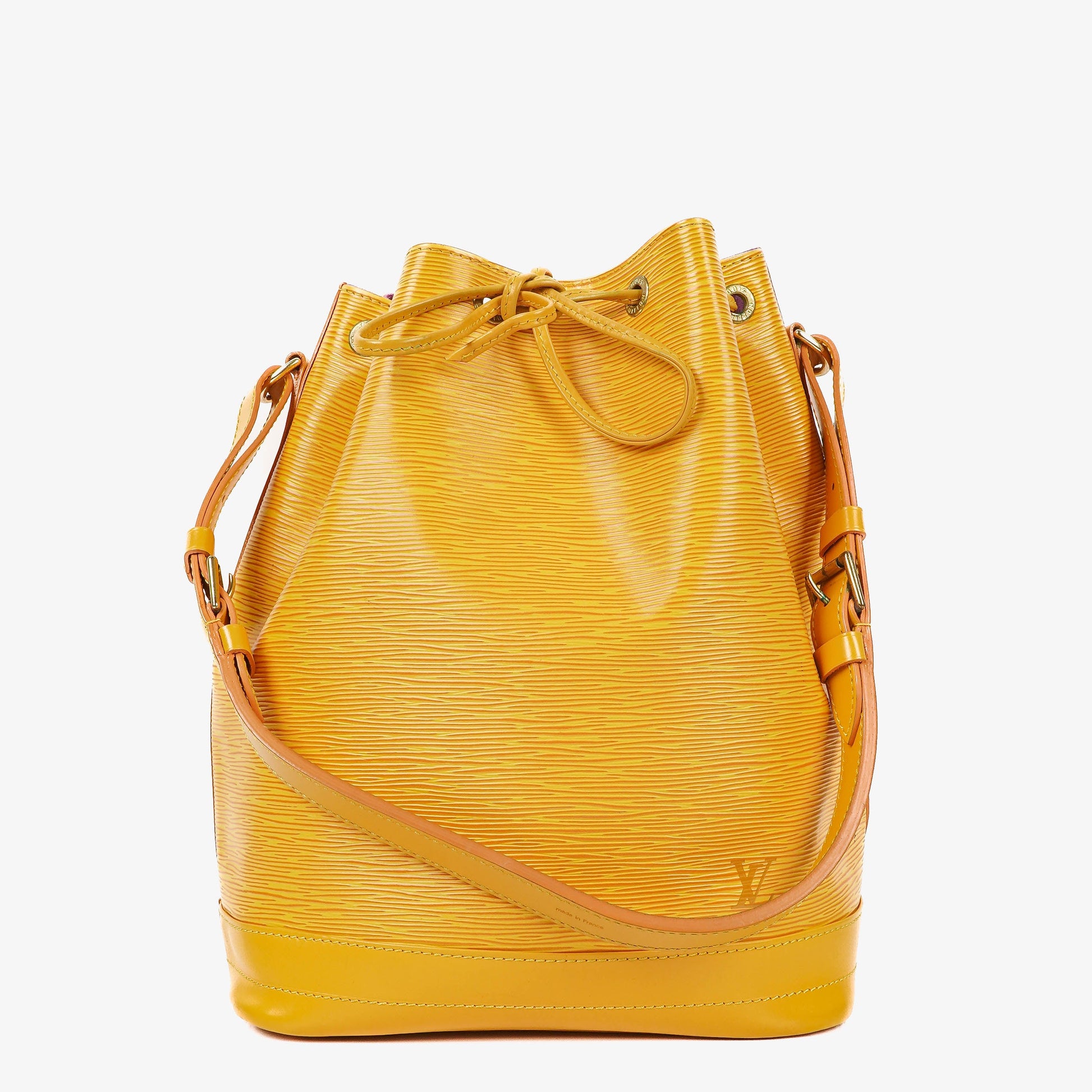 Louis Vuitton Noe Grande GM Yellow EPI Leather Shoulder Bag