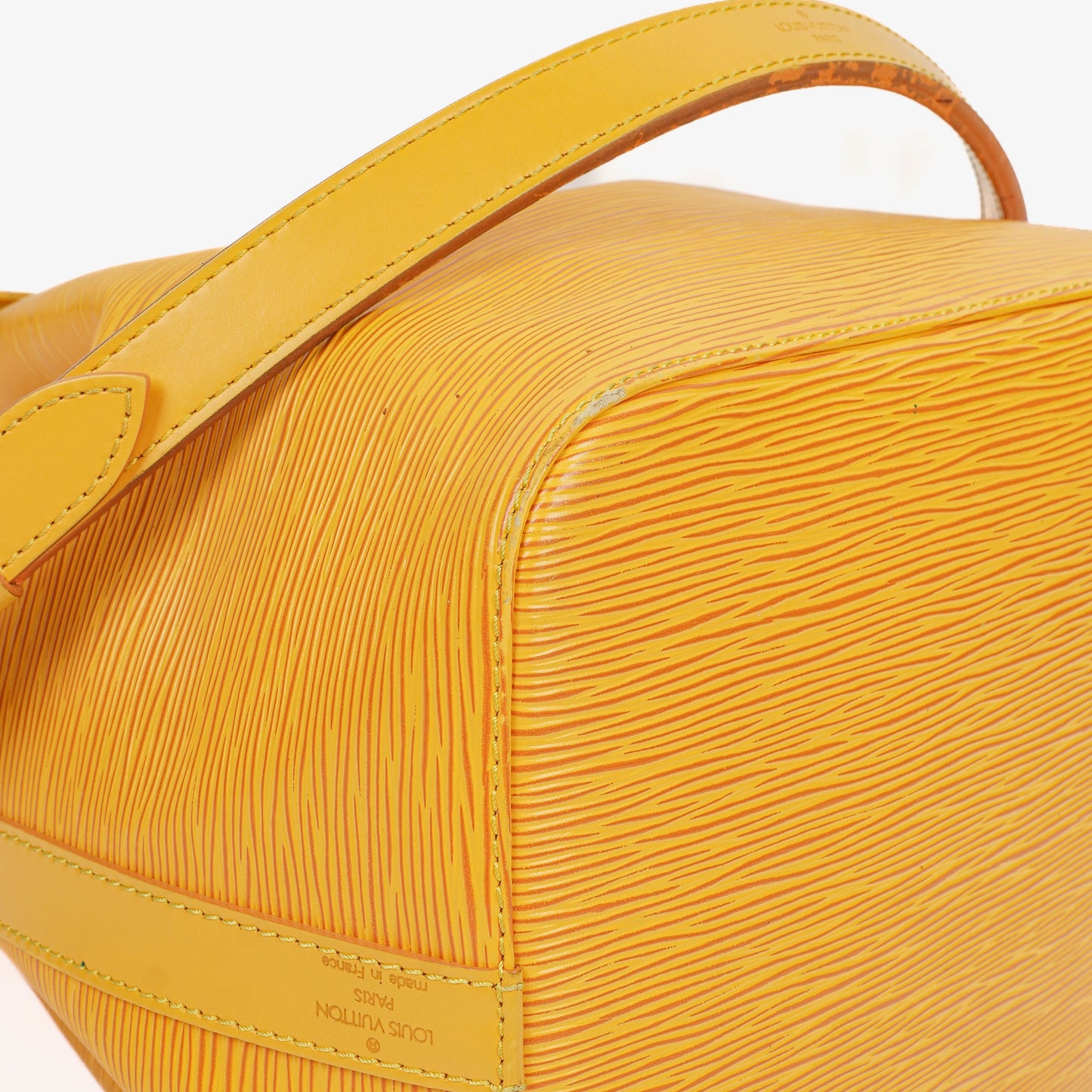 Louis Vuitton Petit Noe Yellow EPI Leather Shoulder Bag