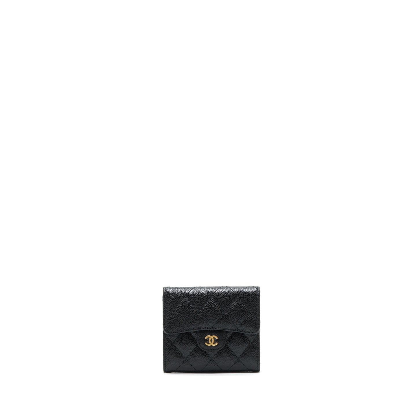 Chanel Small flap Wallet Caviar Black