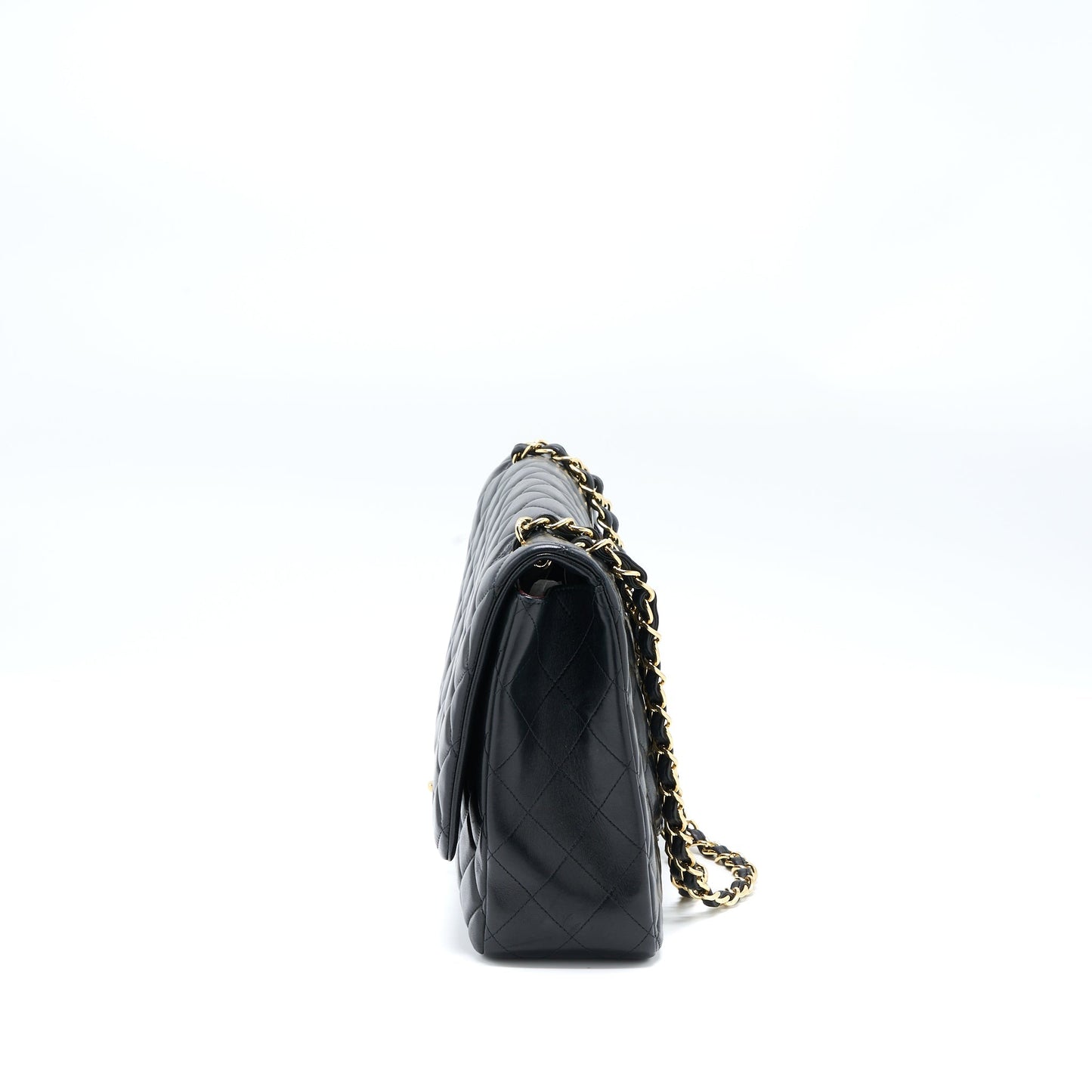 Chanel Maxi Single Flap Bag Lambskin Black