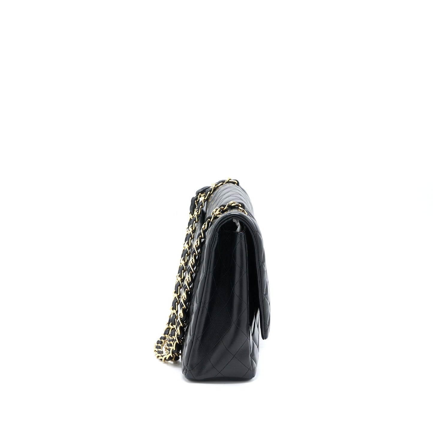 Chanel Maxi Single Flap Bag Lambskin Black