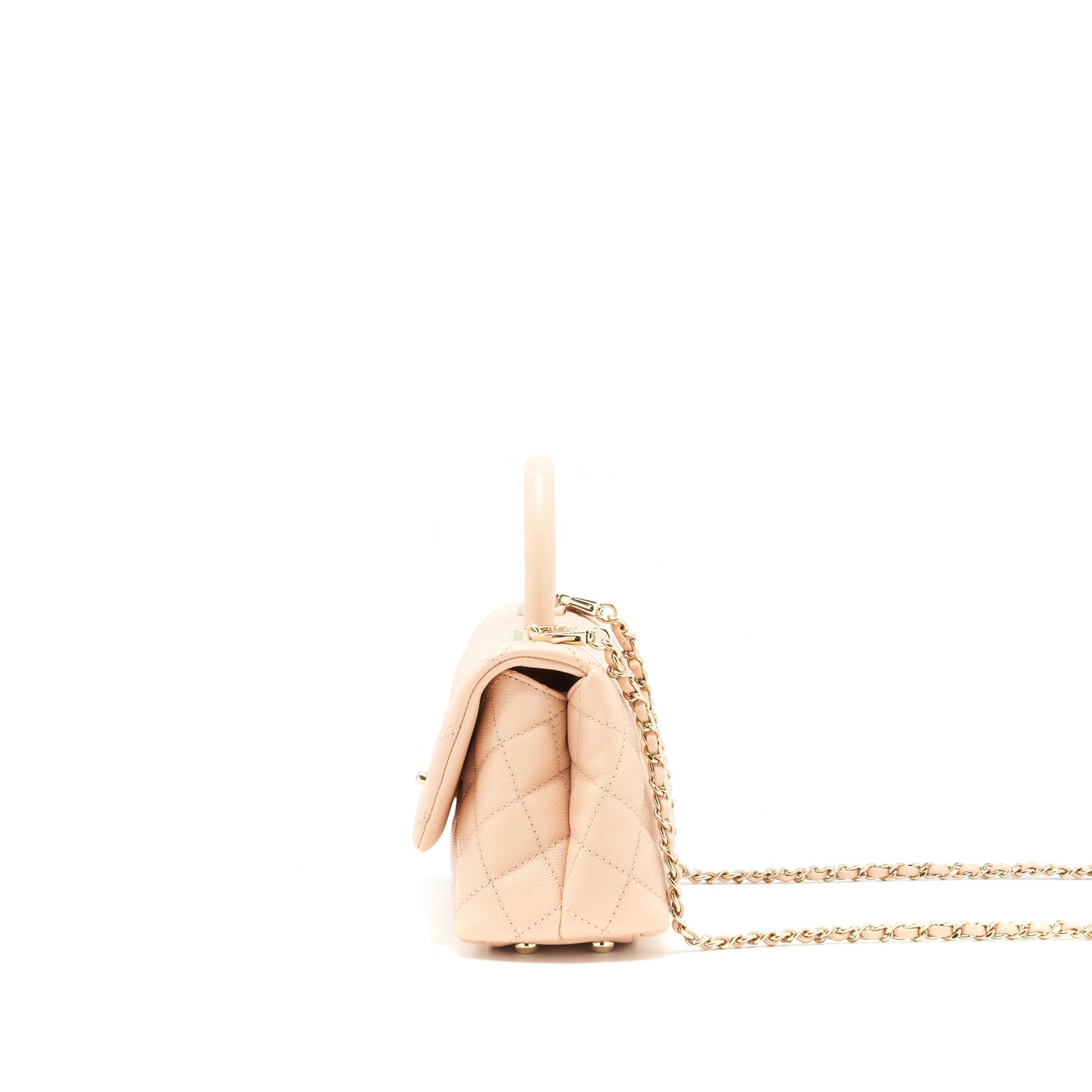 Chanel extra mini Coco Handle 20cm Caviar light Pink L