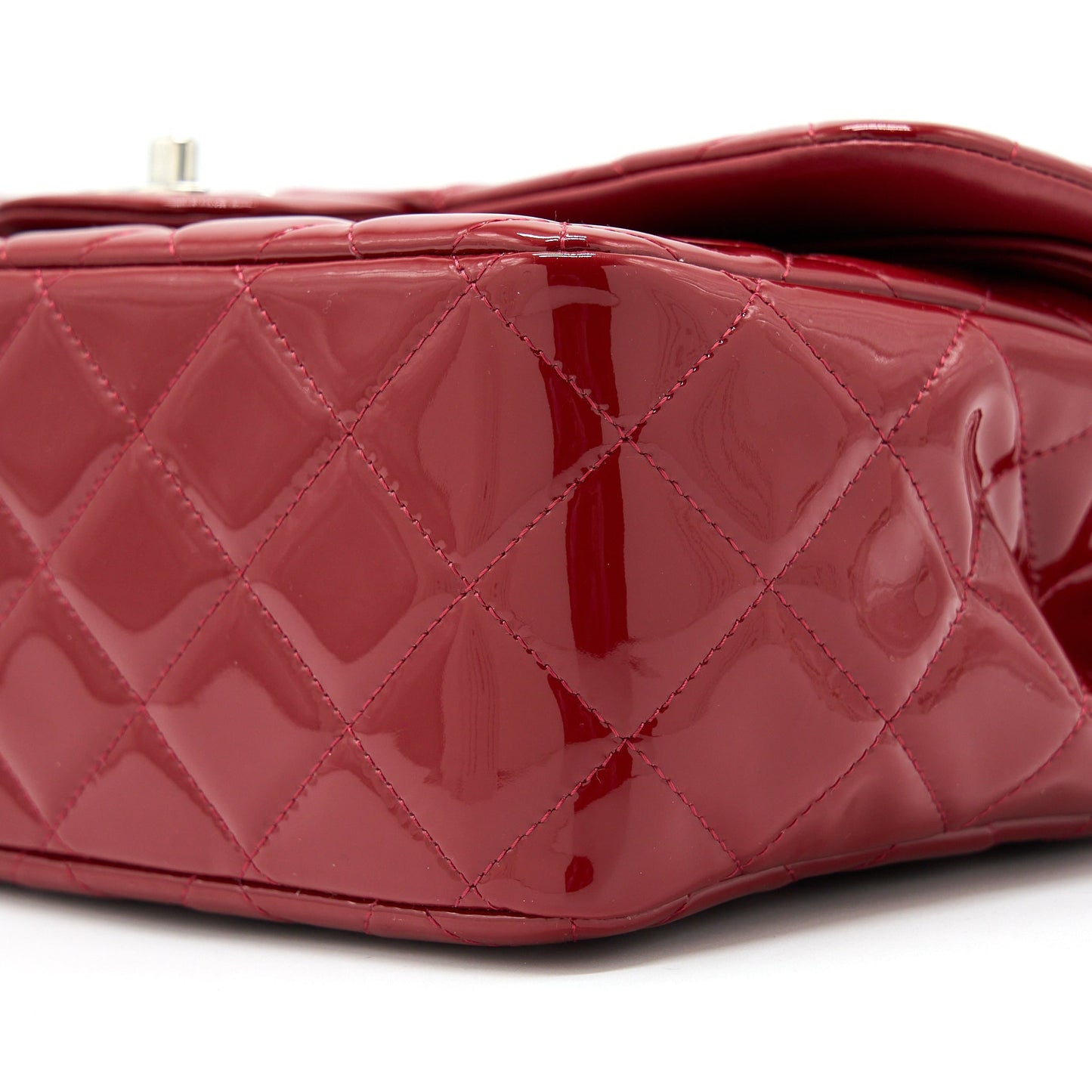 Chanel Jumbo Classic Flap Bag Patent Red