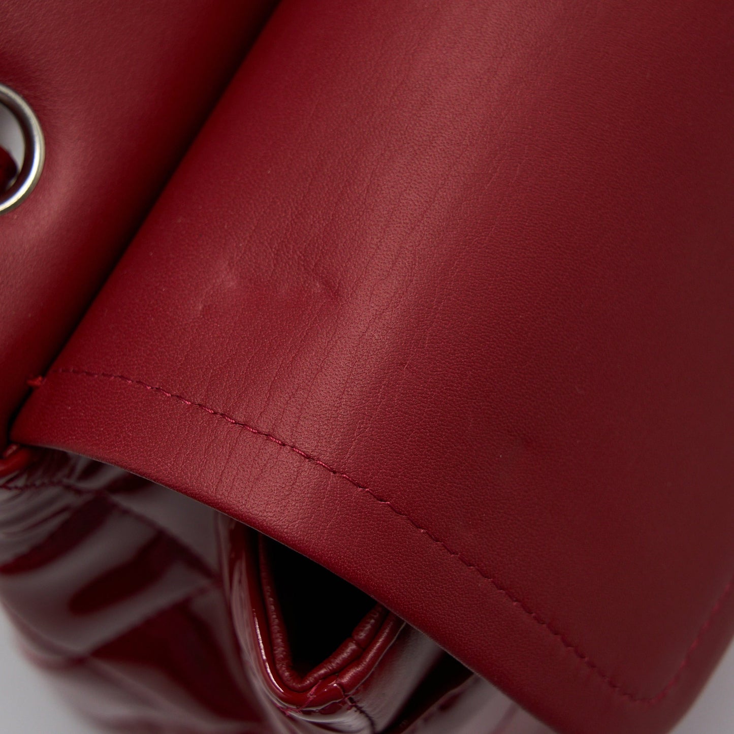 Chanel Jumbo Classic Flap Bag Patent Red